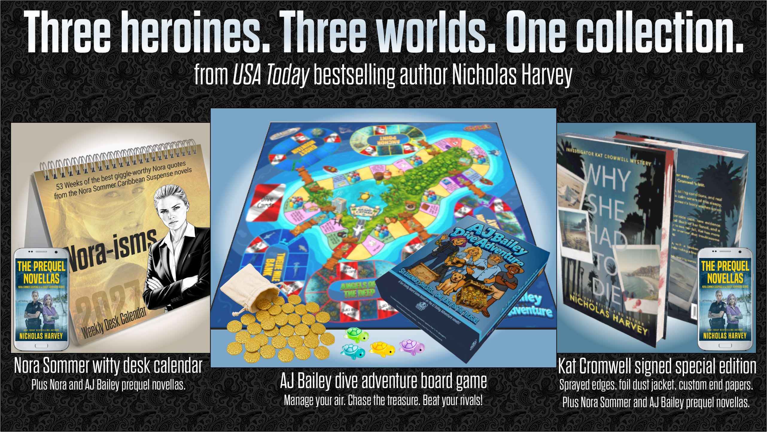 Meet Kat, Nora, & AJ from bestselling author Nicholas Harvey