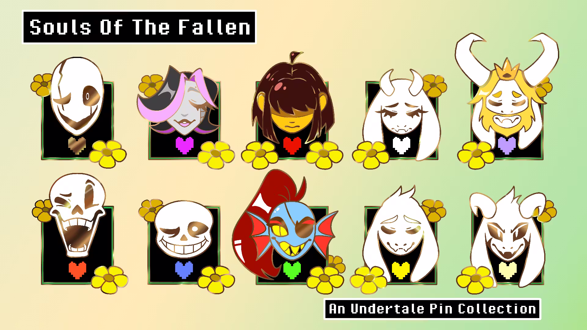 Souls Of The Fallen - An Undertale Pin Collection