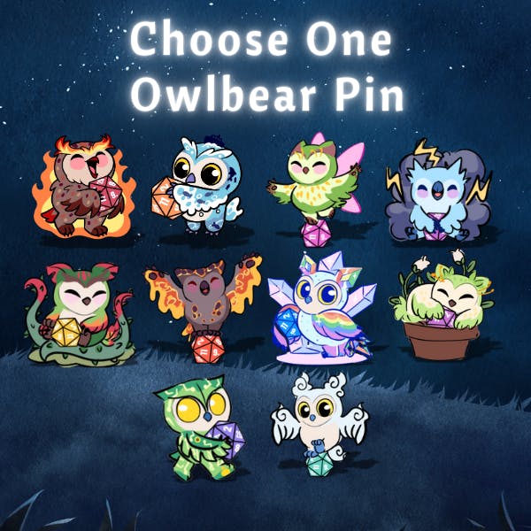 One Owlbear Pin