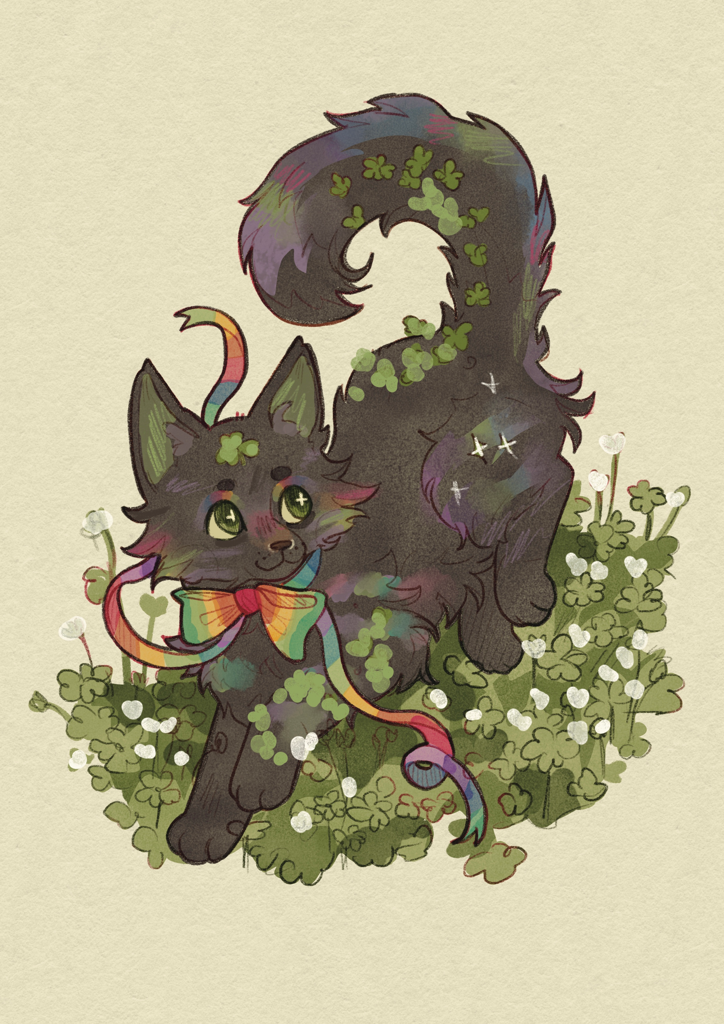 Iris the clover cat