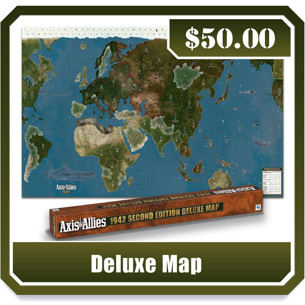 Axis & Allies 1942 Second Edition Deluxe Map