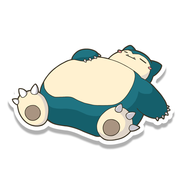 Sleeping glutton sticker
