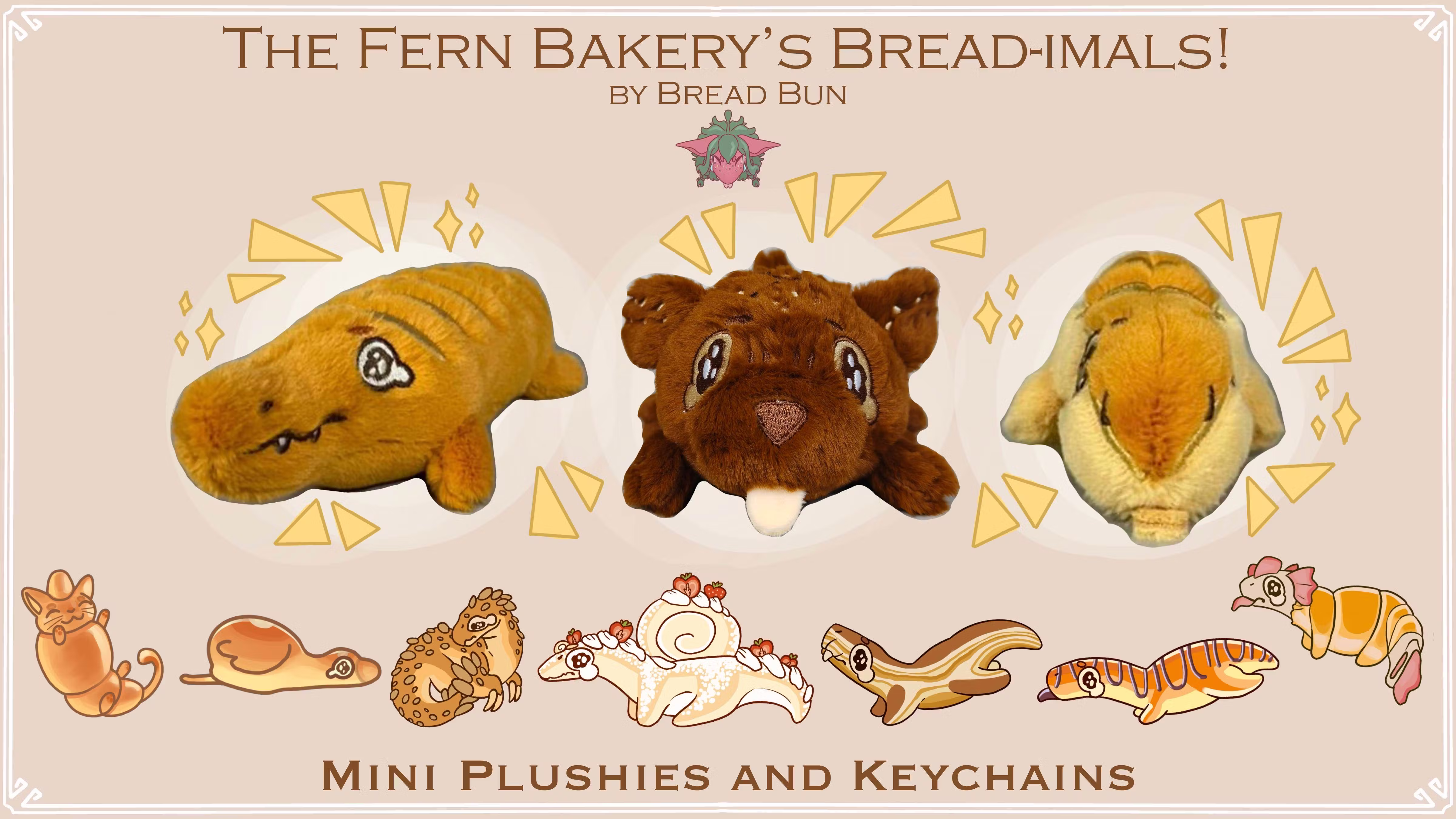 Breadimals - Mini Plushies!