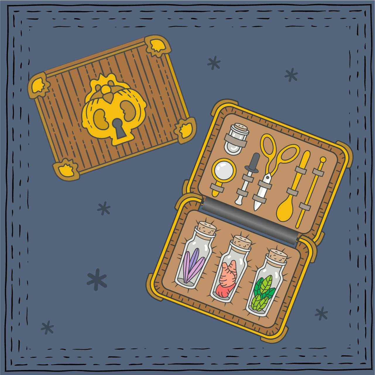 Traveling Tool Box Hinged Pin