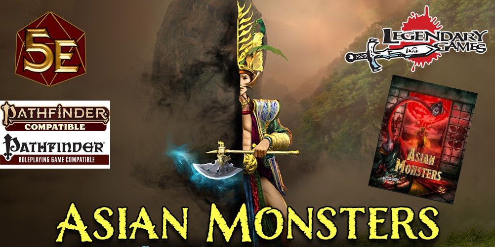 Get Ready for Asian Monsters: 100+ pages of DnD 5E, PF1E & PF2E creatures!