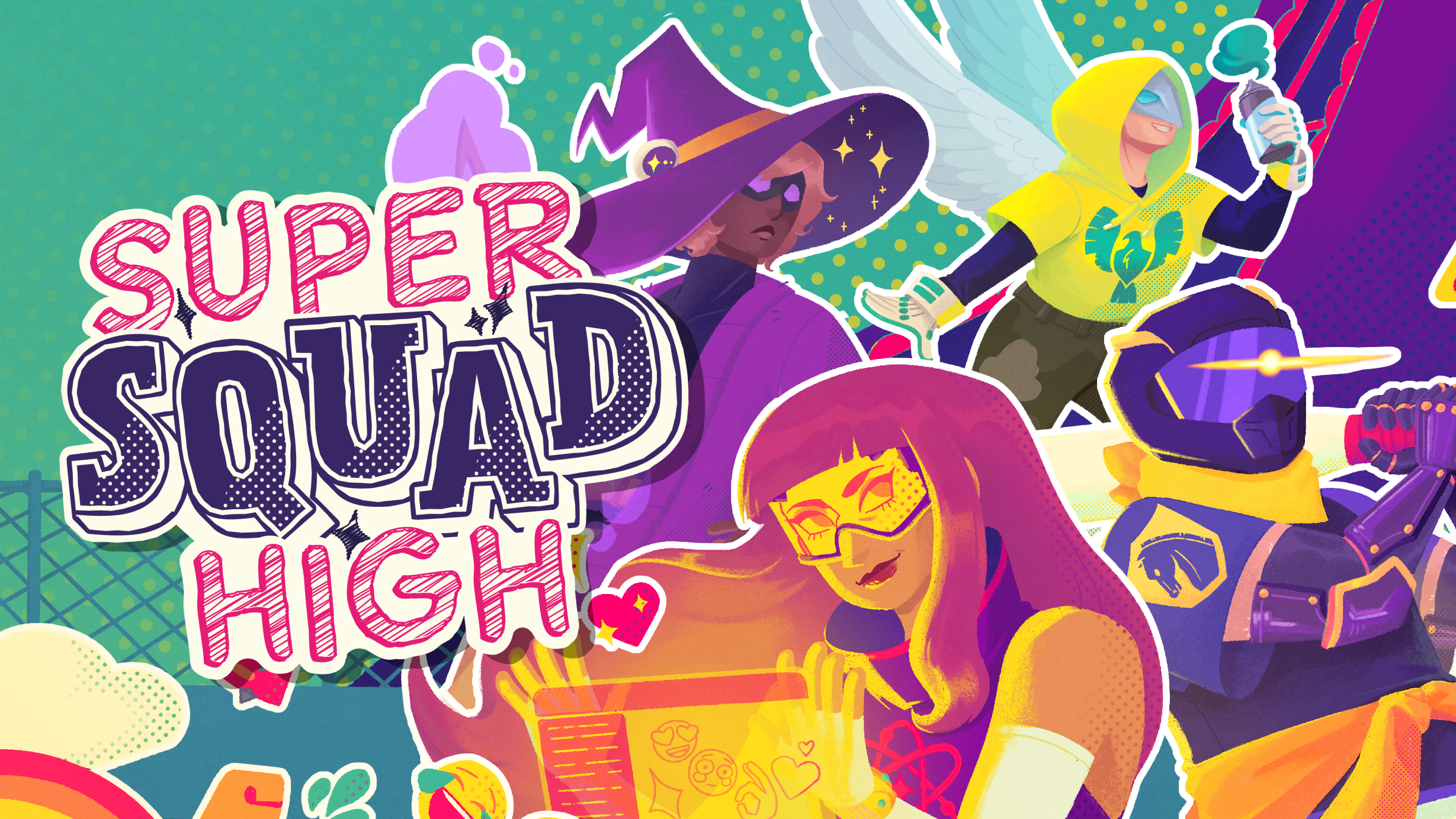Super Squad High! Date. Study. Defend.