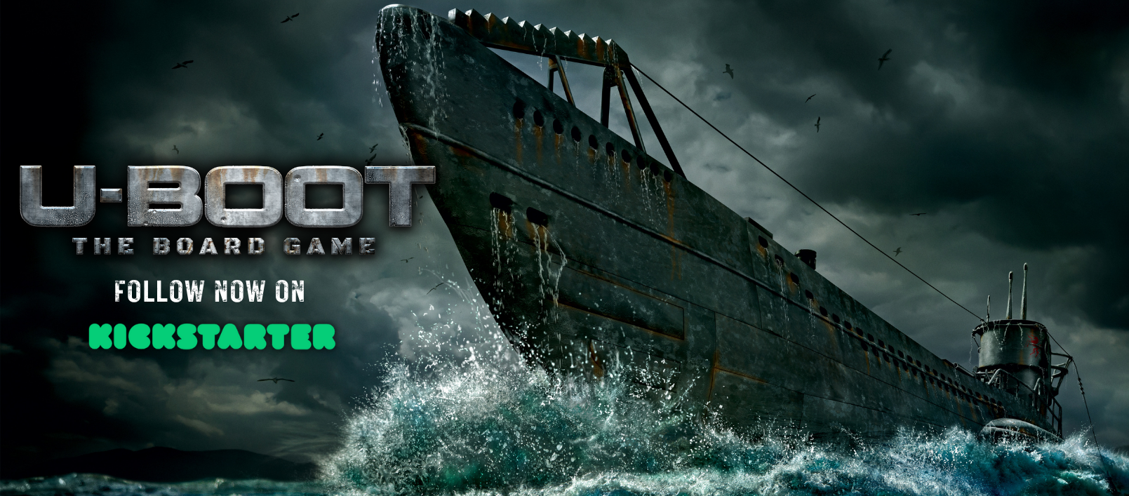 The legendary U-BOOT is coming back – and with a massive 90-cm miniature, probably the largest one ever featured in a board game!