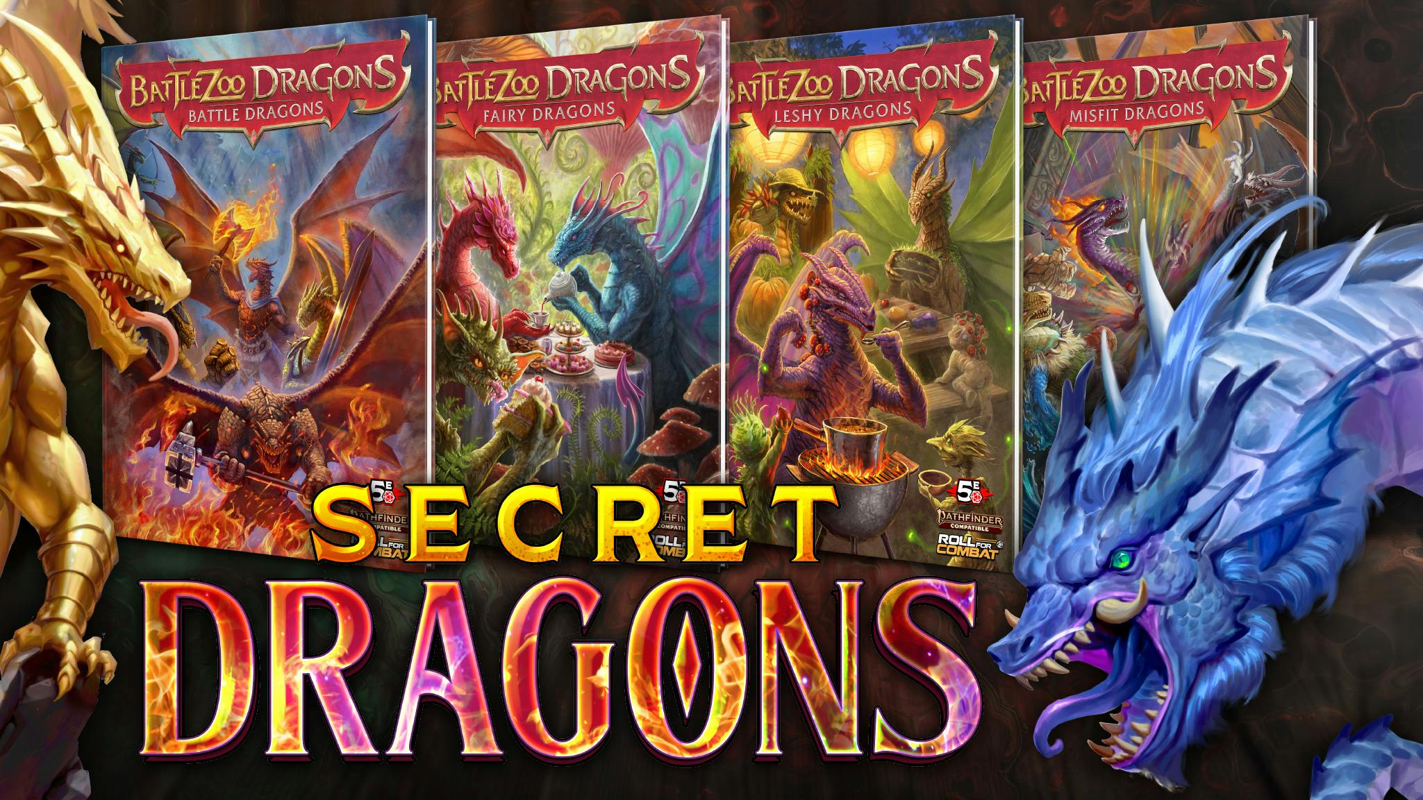 Get Ready for Battlezoo Secret Dragons: Epic New Dragons for 5E and Pathfinder!