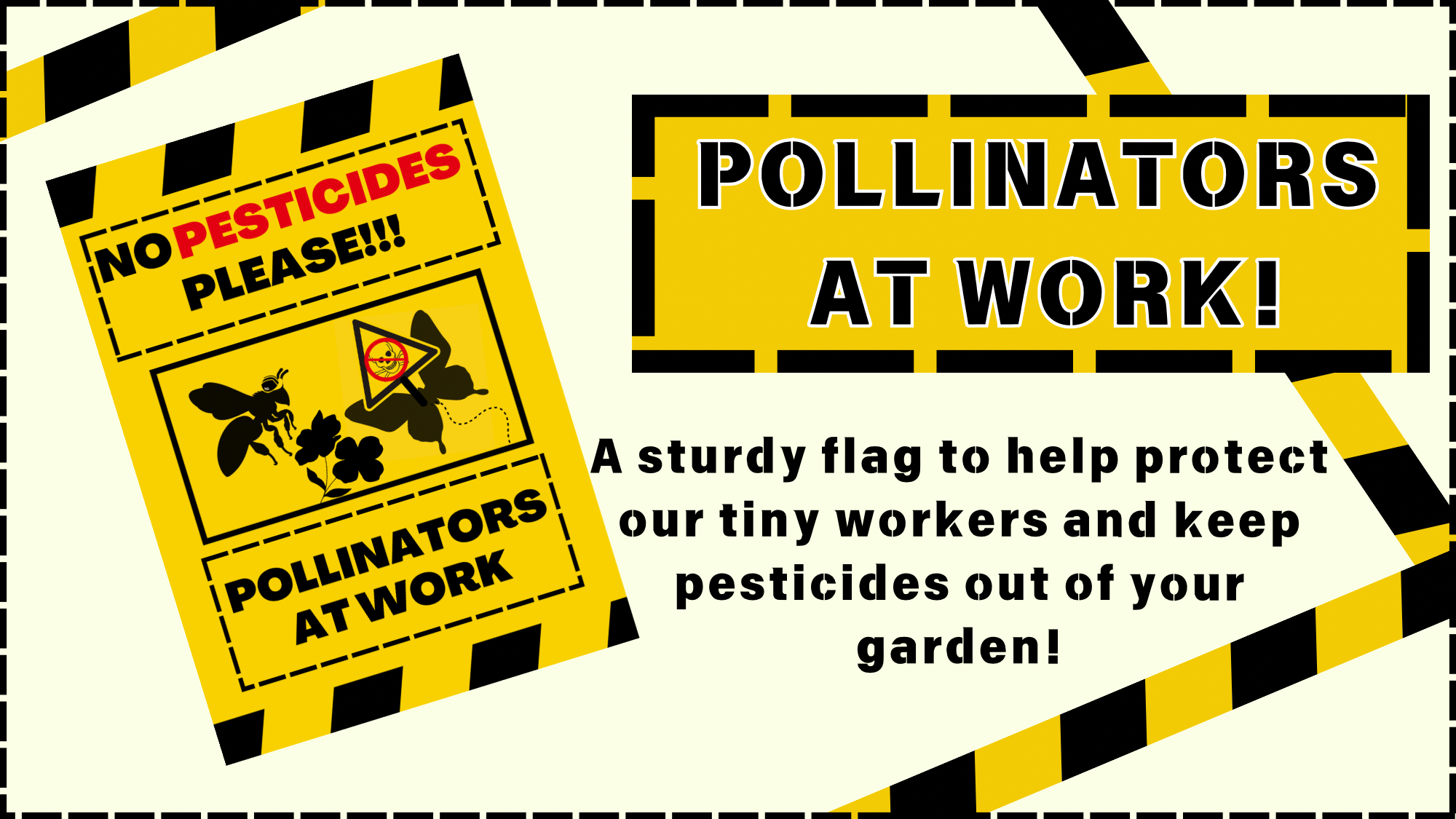 Get Ready for Pollinators at Work! A Garden Flag for Bug Lovers