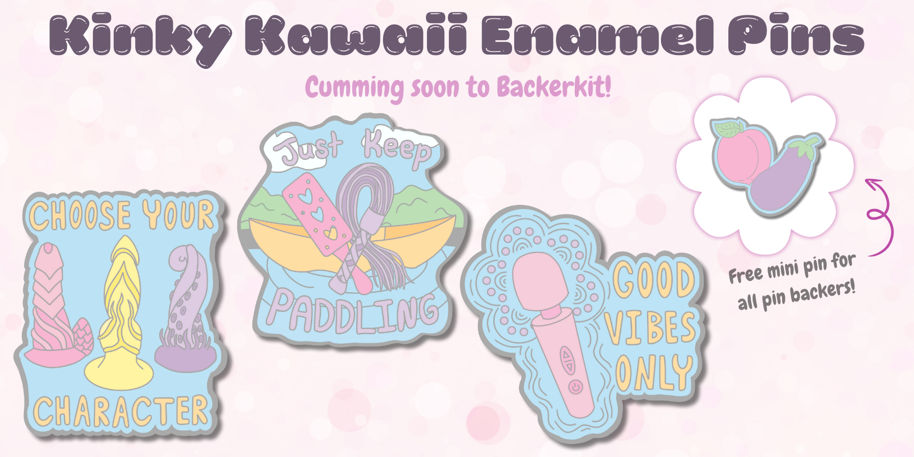 Get Ready for Kinky Kawaii - A NSFW Sweet and Spicy Enamel Pin Collection