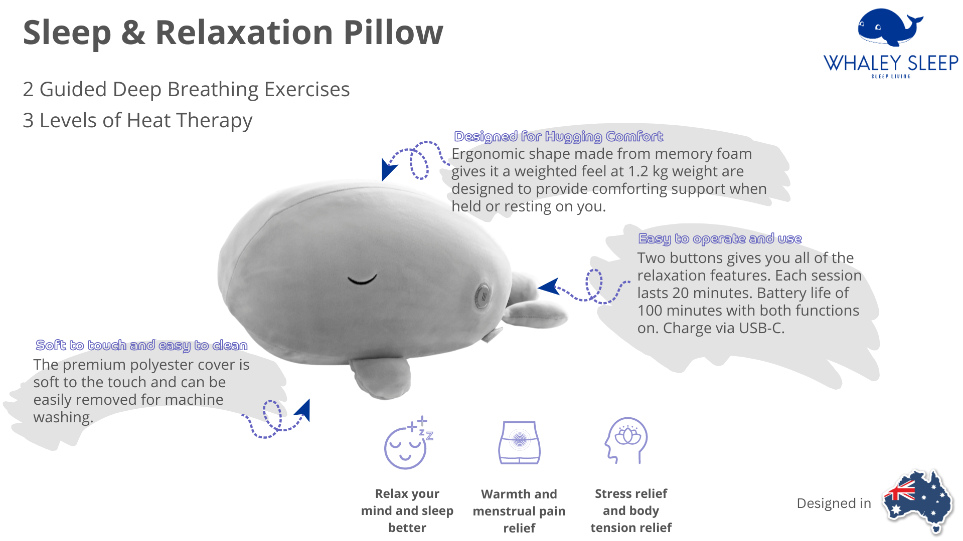 Get Ready for RestBliss Sleep & Relaxation Pillow by Whaley Sleep