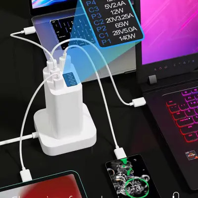 Get Ready for One Charge | 300W GaN4 Super Fast Charger w OLED Display Monitor