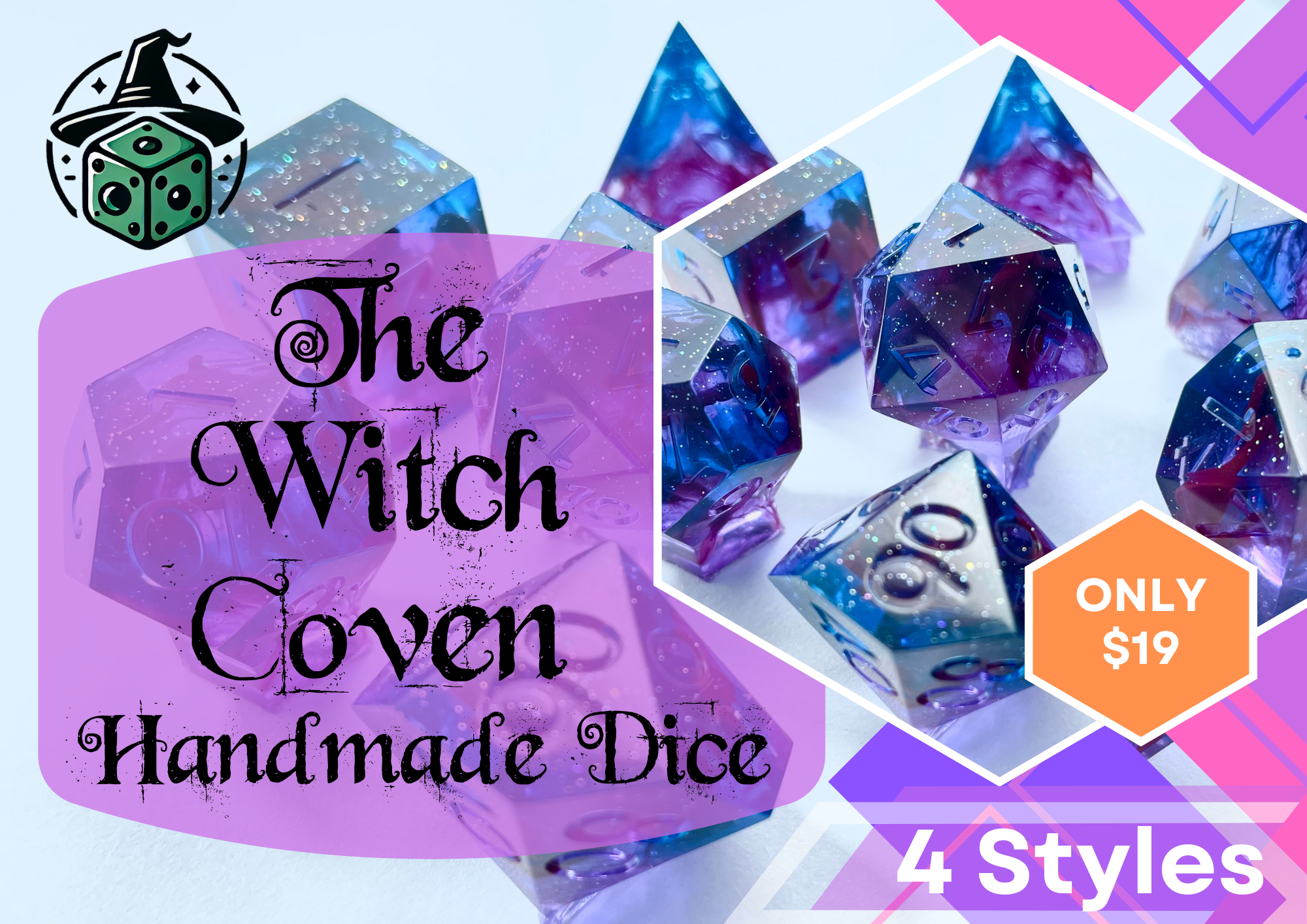 Get Ready for The Witch Coven - Handmade Spellbound Dice