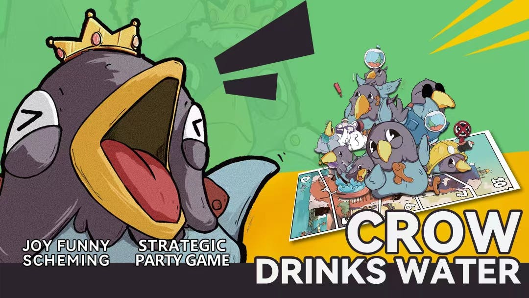 Get Ready for Crow Drinks Water - A strategy party card game