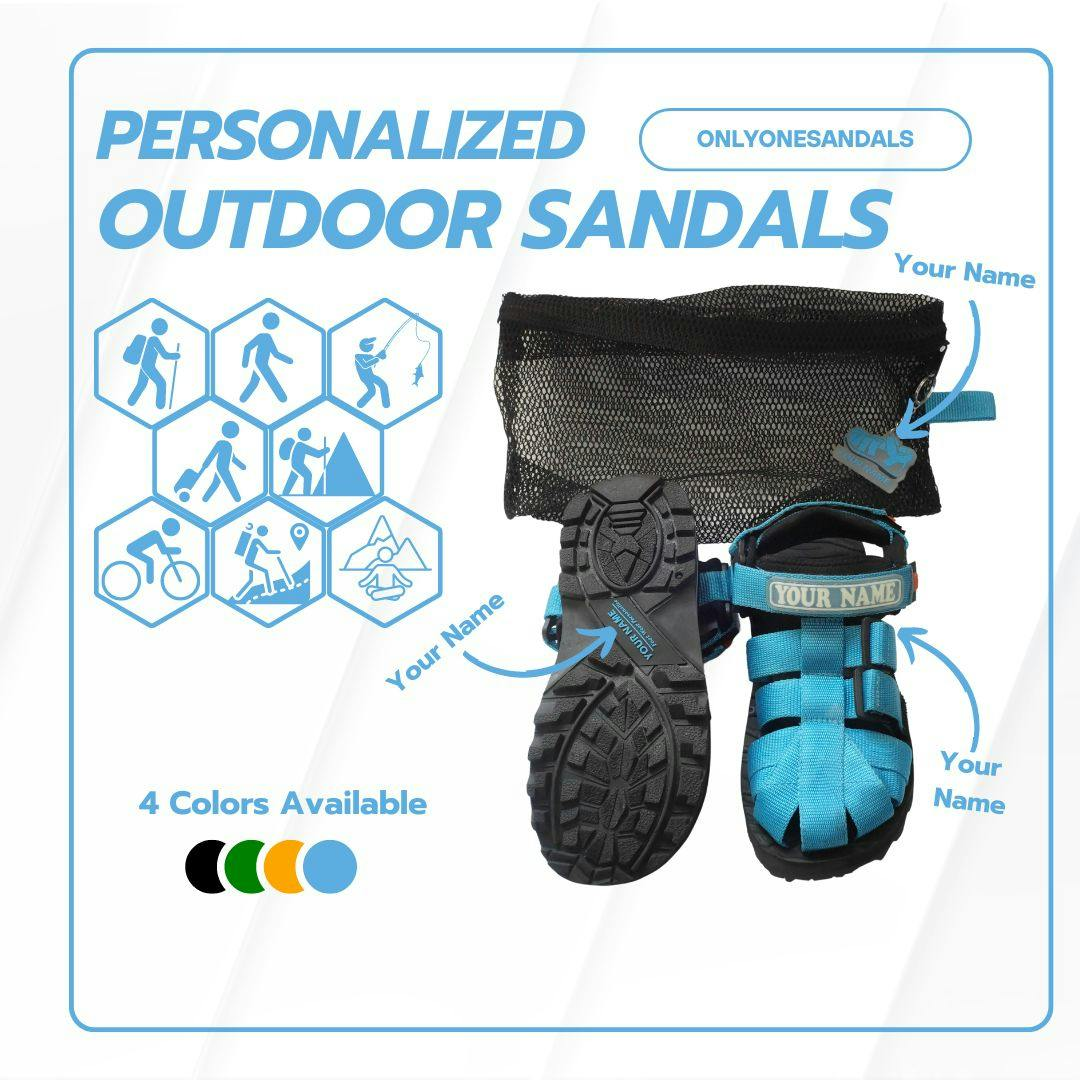 Get Ready for OnlyOneSandals : Exclusively yours – limited edition custom sandals with your name and style.