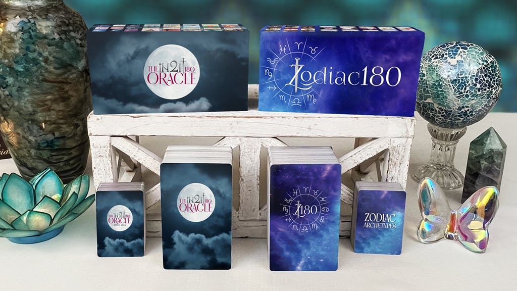 The **NEW** iN2IT Oracle 180 and Zodiac 180 Oracle Decks w/Tarot Cards