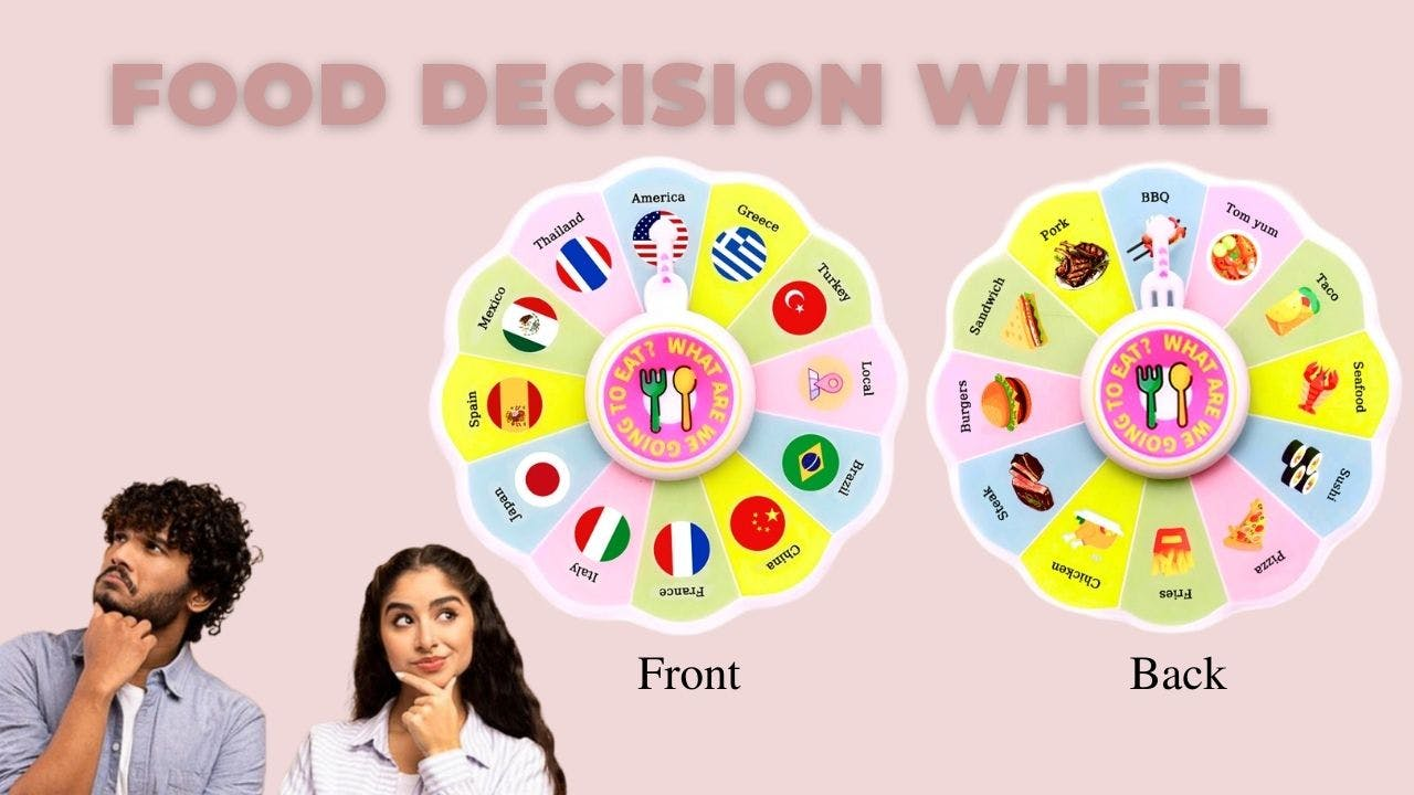 Get Ready for Dinner Decision Wheel - Fidget Spinner Toy