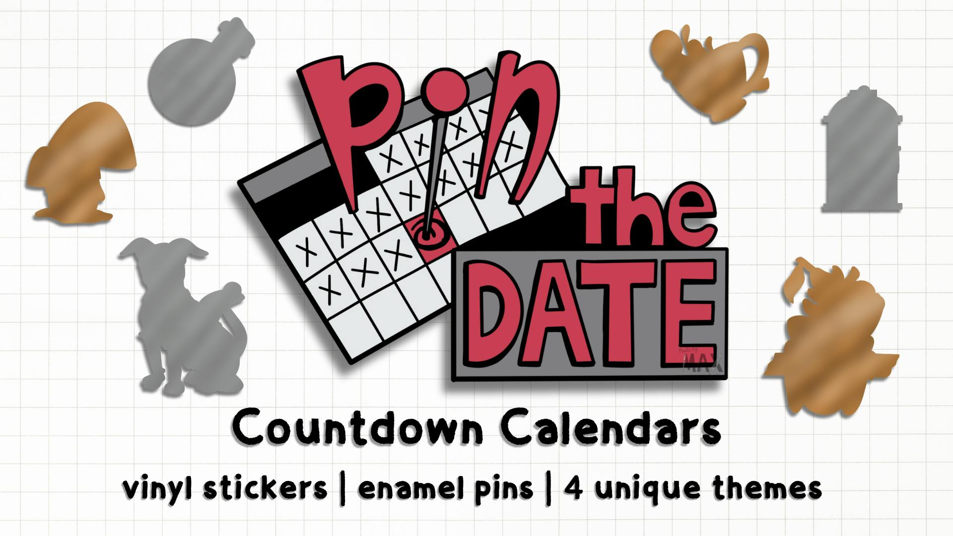 Get Ready for Pin the Date | Sticker and Pin Advent Calendars