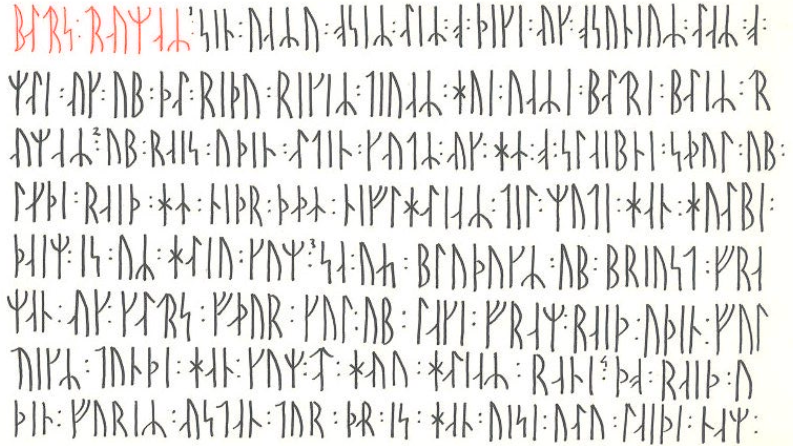 Get Ready for Edda Runica - The Poetic Edda in Old Norse in Runes