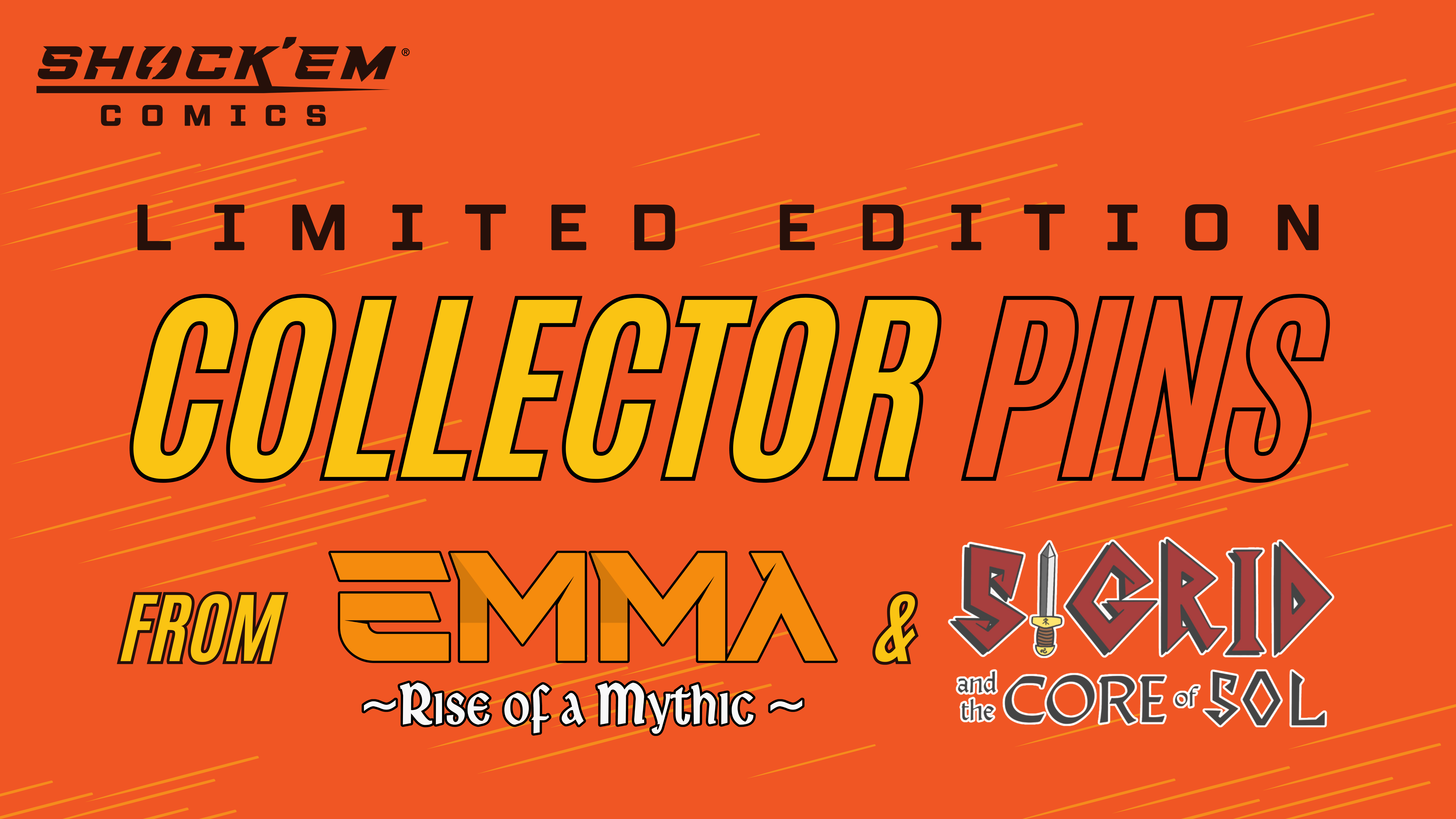Are You Ready for Shock'em Comics Collector Pins?