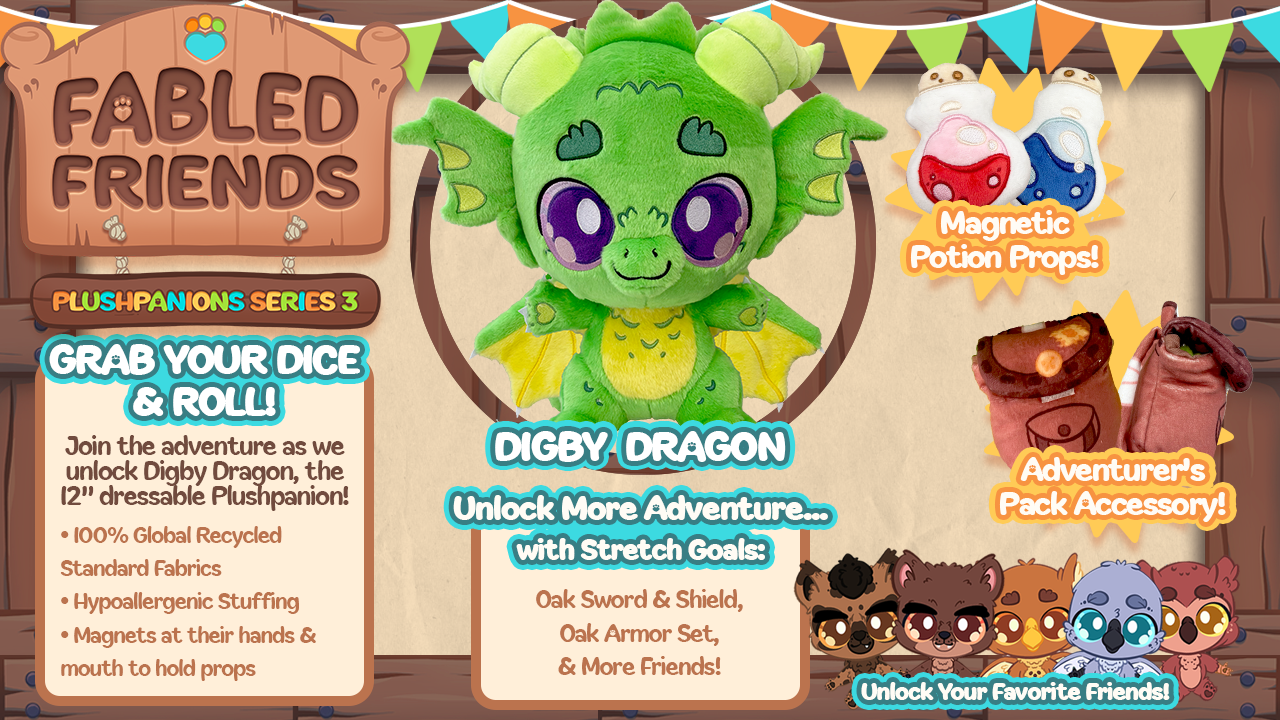 Get Set for Adventure.... Fabled Friends - Plushpanions Series 3 is Almost Here!