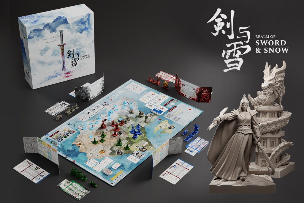 Get Ready for Sword & Snow - Area Control Board Game