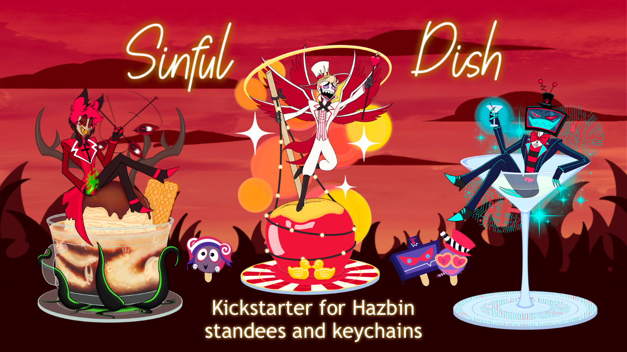 Get Ready for Sinful Dish: Hazbin Hotel Standees