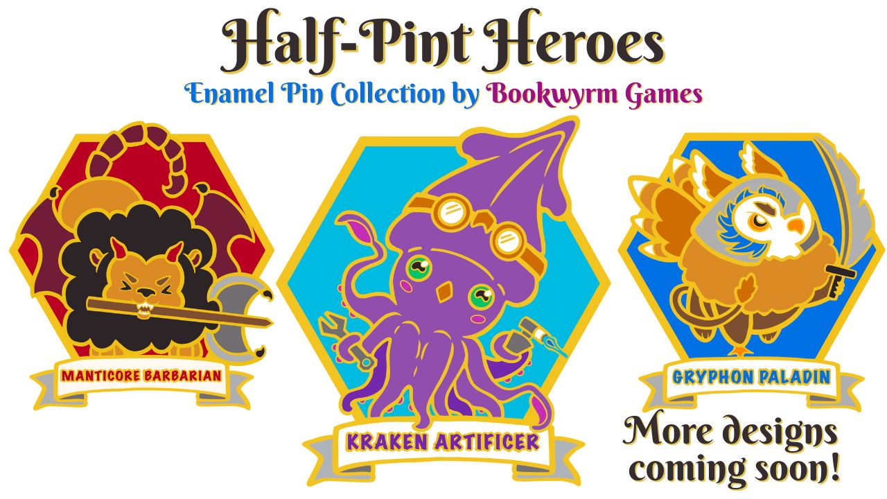 Get Ready for Half-Pint Heroes - RPG Class Enamel Pins
