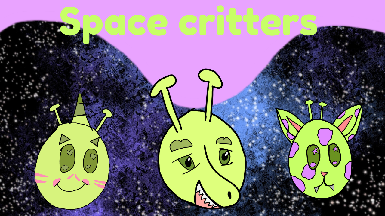 Space critters - soft and cuddly spaced themed critters to collect 
