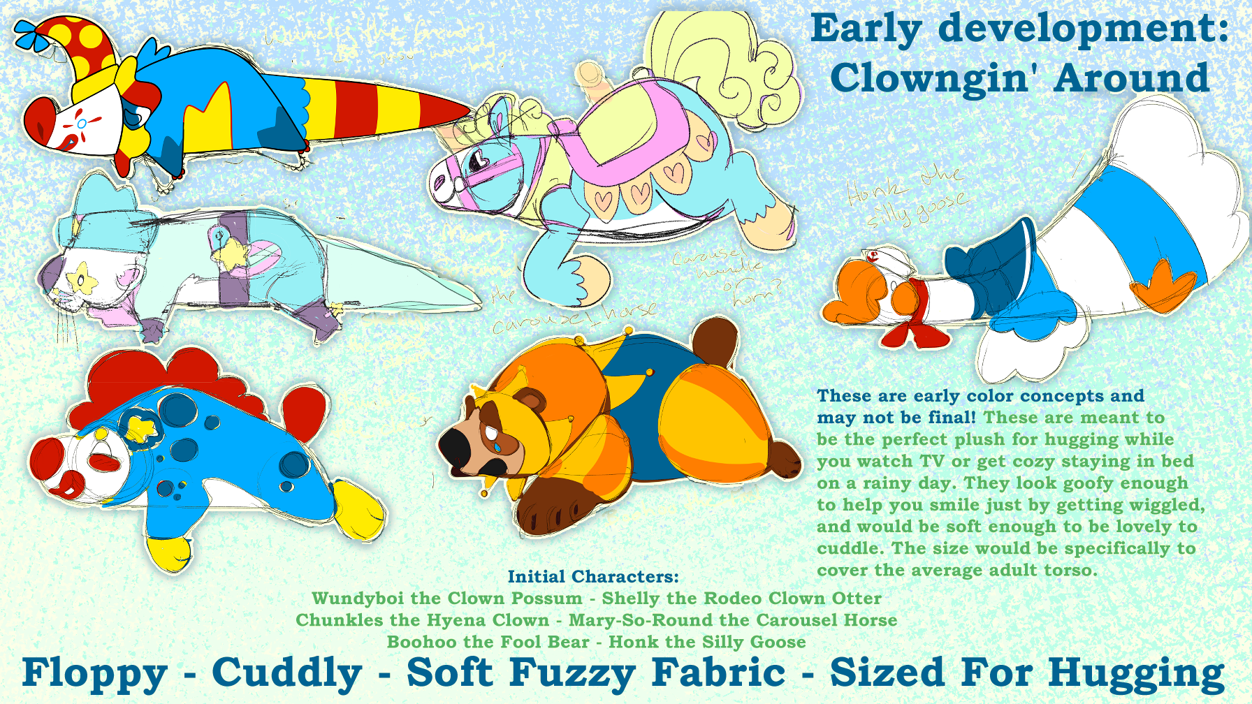 Get Ready for a Circus of Snuggles - Clowngin' Around Cuddle Plush!