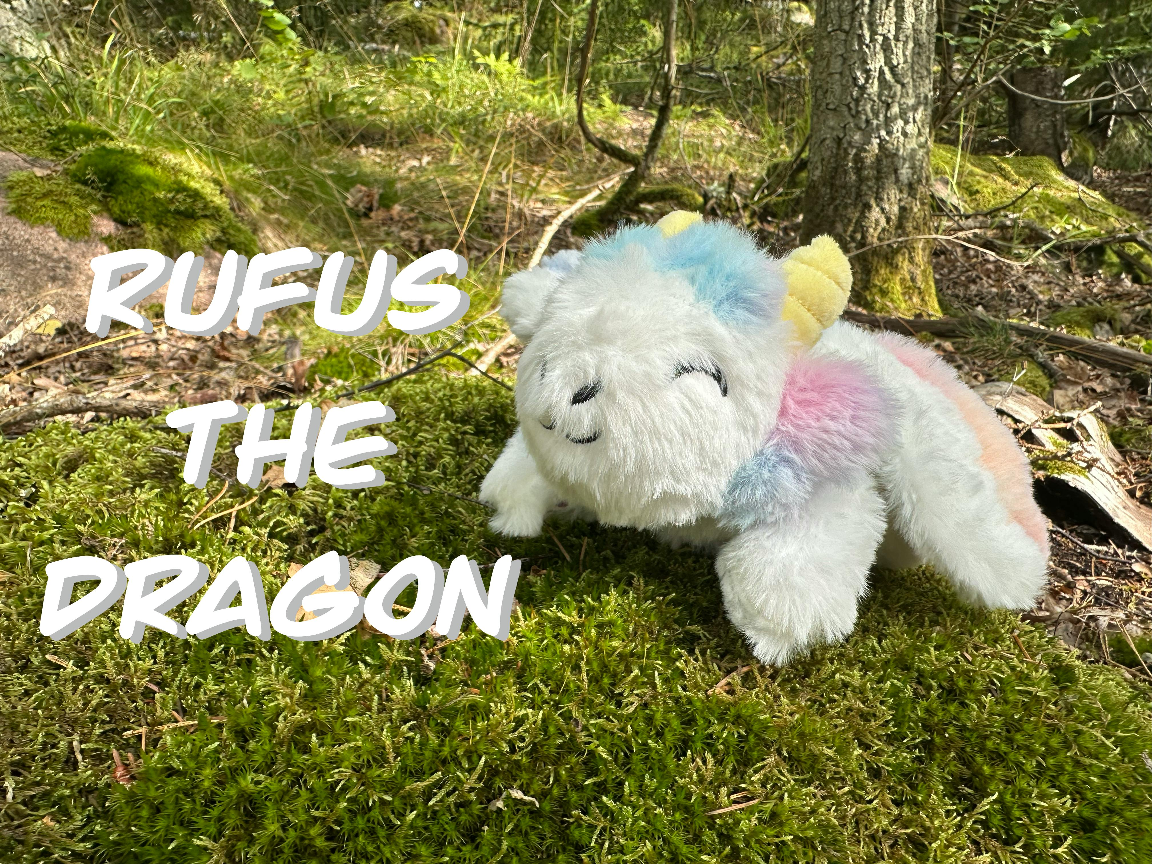 Get Ready for Rufus the rainbow dragon plush