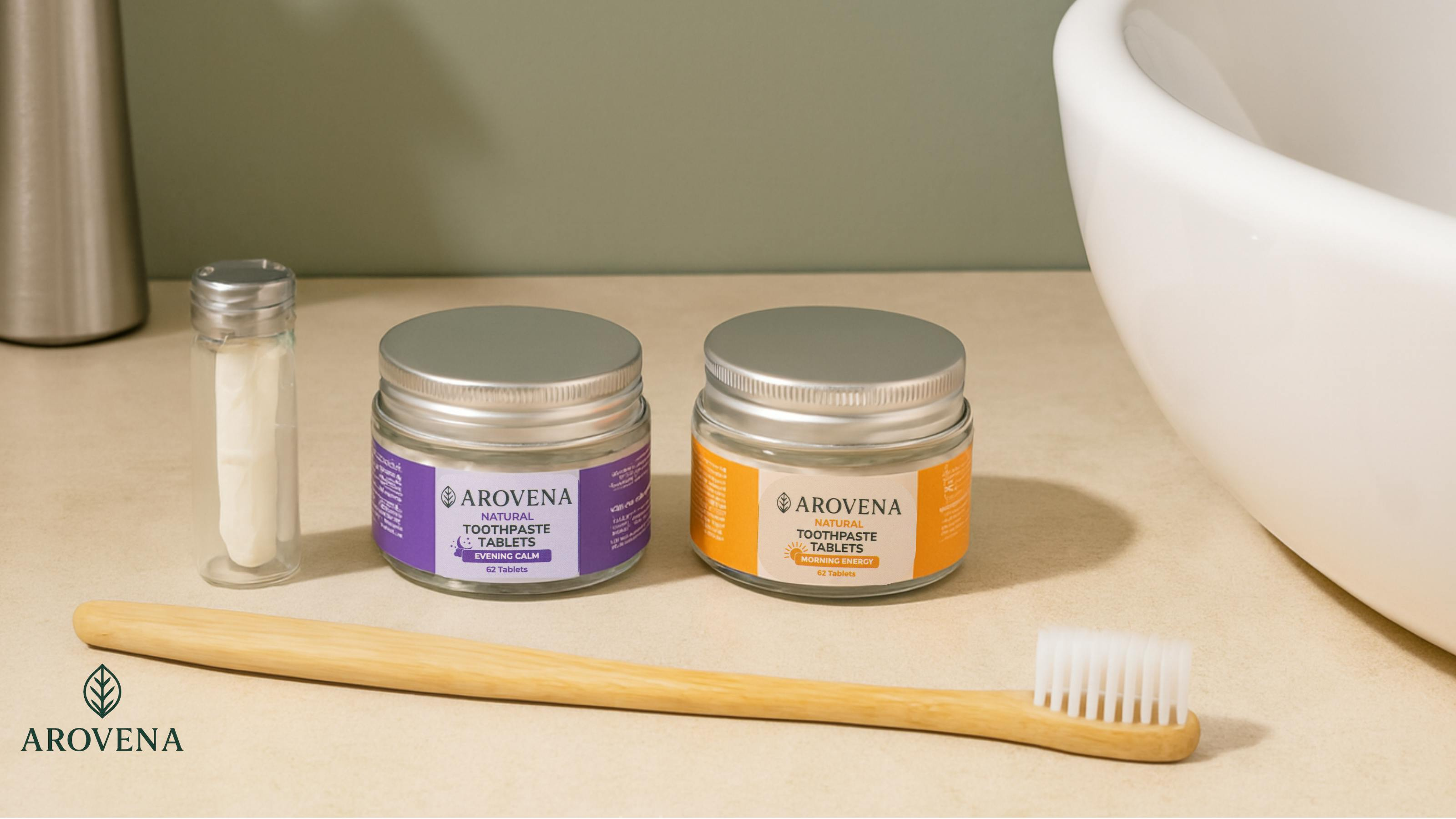 Get Ready for Arovena - Dual-Ritual Toothpaste Tablets