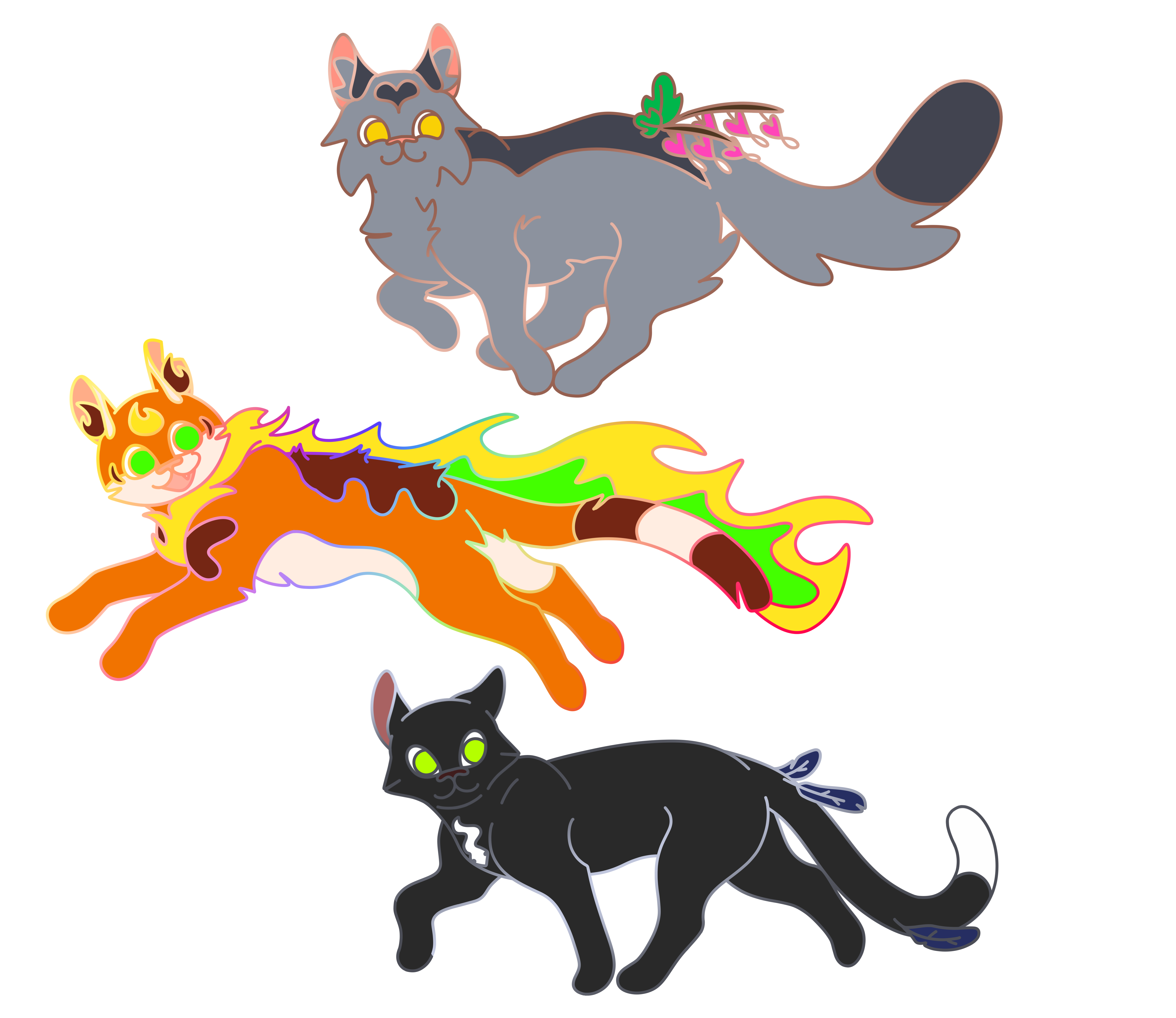 Get Ready for Fightin' Cats Pins & Keychains !!