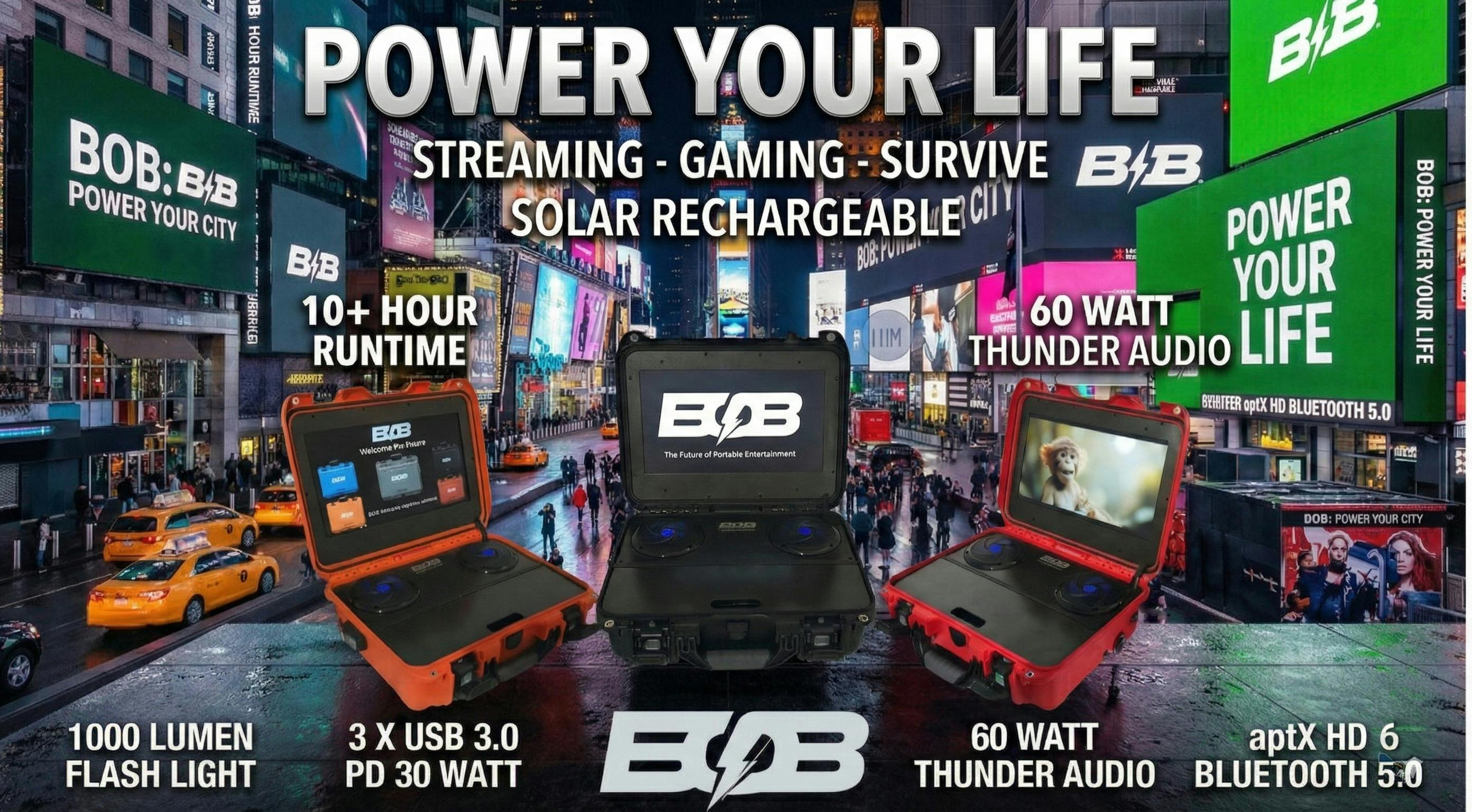 Get Ready for BOB Power Stream- Life Without Limits