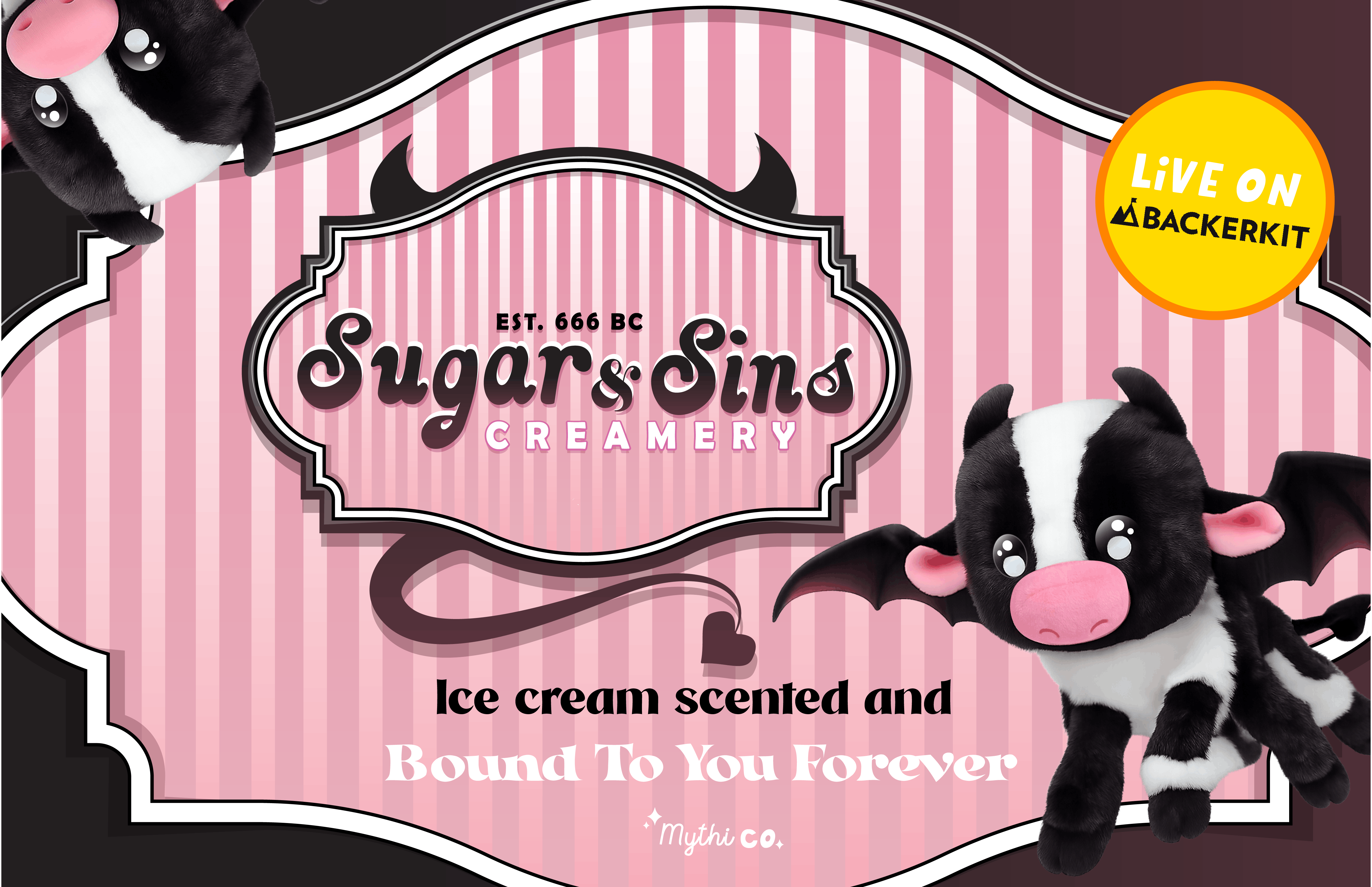 Get Ready for Sugar And Sins, Scented Demonic Cow Plushies