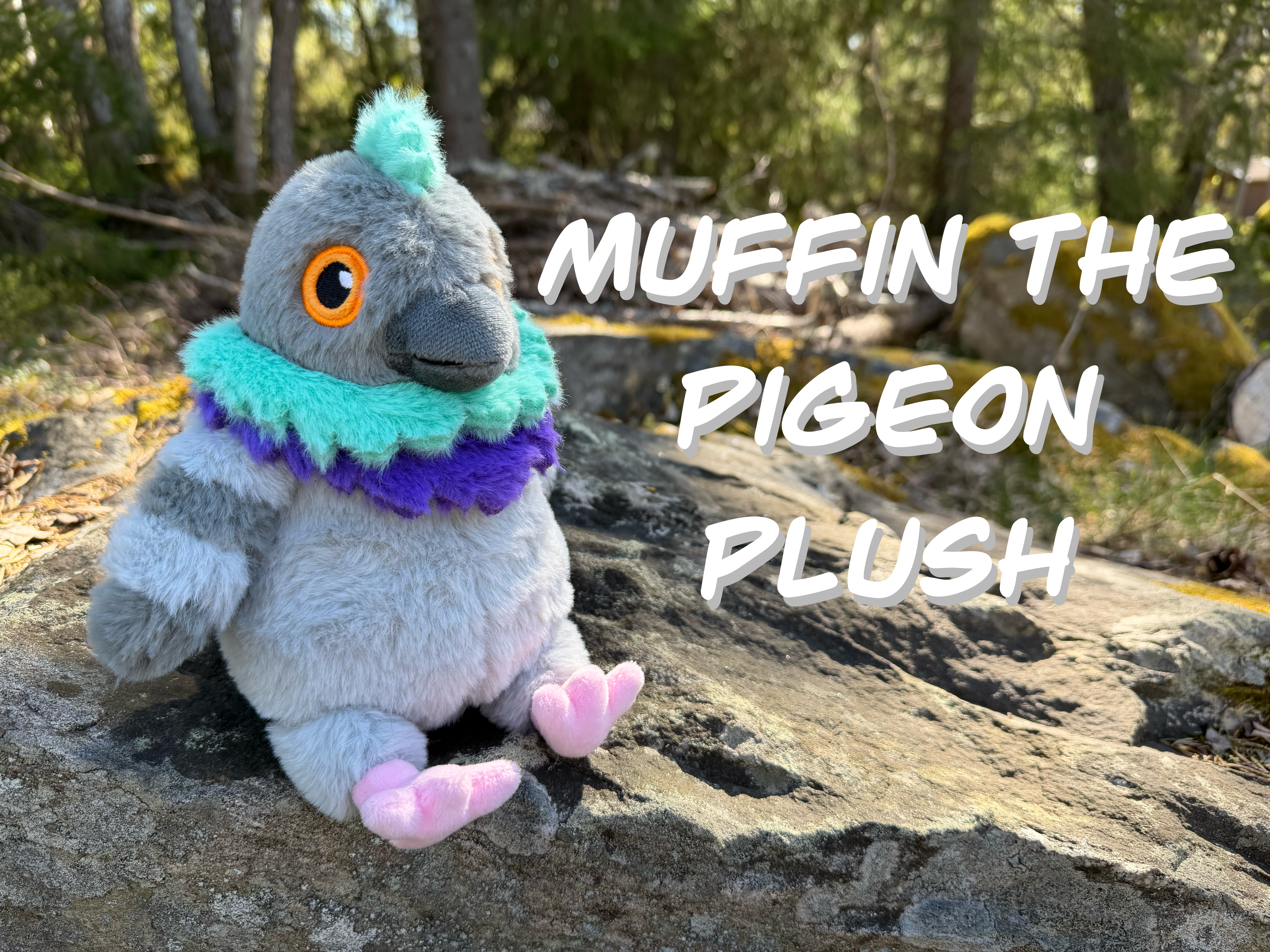 Get Ready for Muffin the pigeon plush