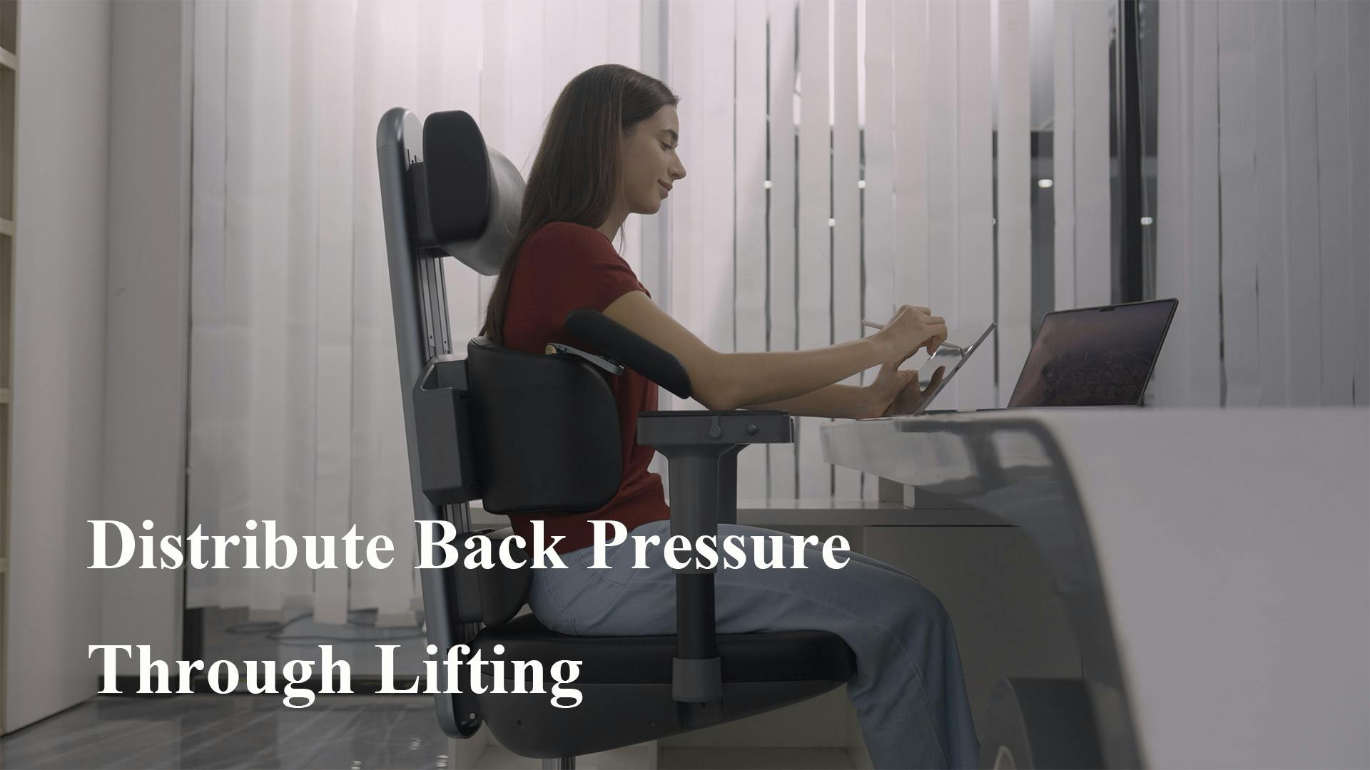 Get Ready for A chair to redistribute lumbar pressure through lifting