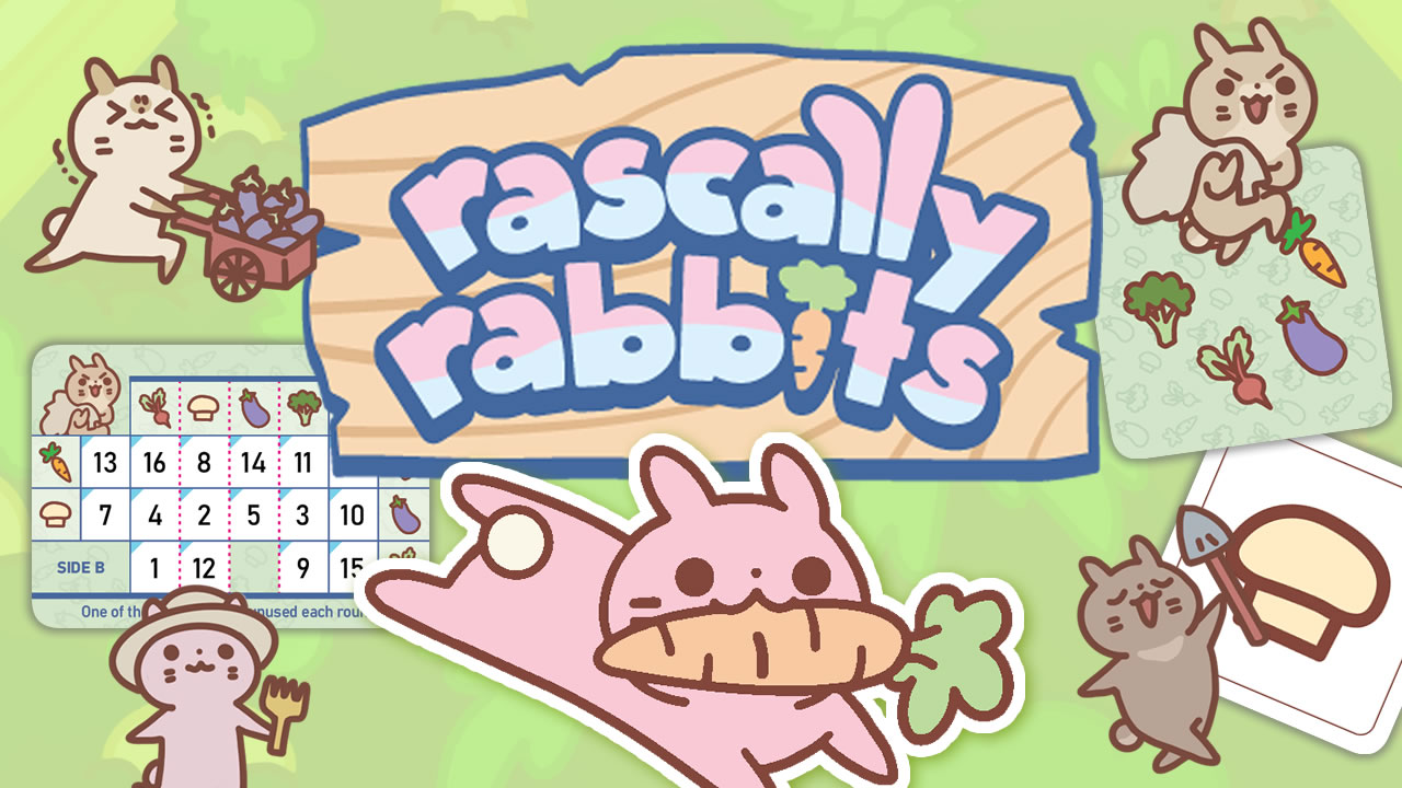 Rascally Rabbits - One-Card Trick-Taking Game for 2–6 Players