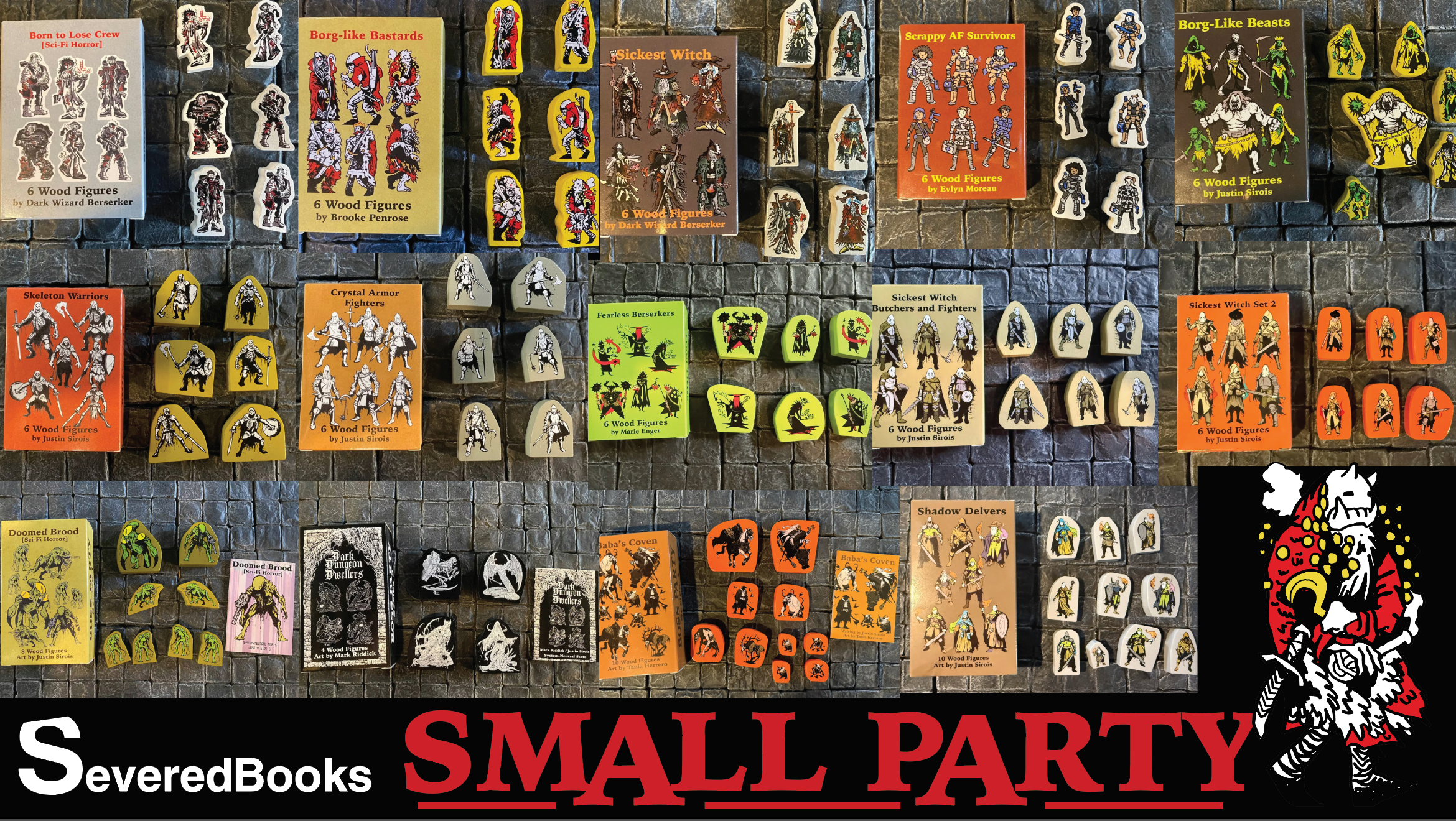 Get Ready for Ennie Nominated Small and Boss Party Sets of Minis
