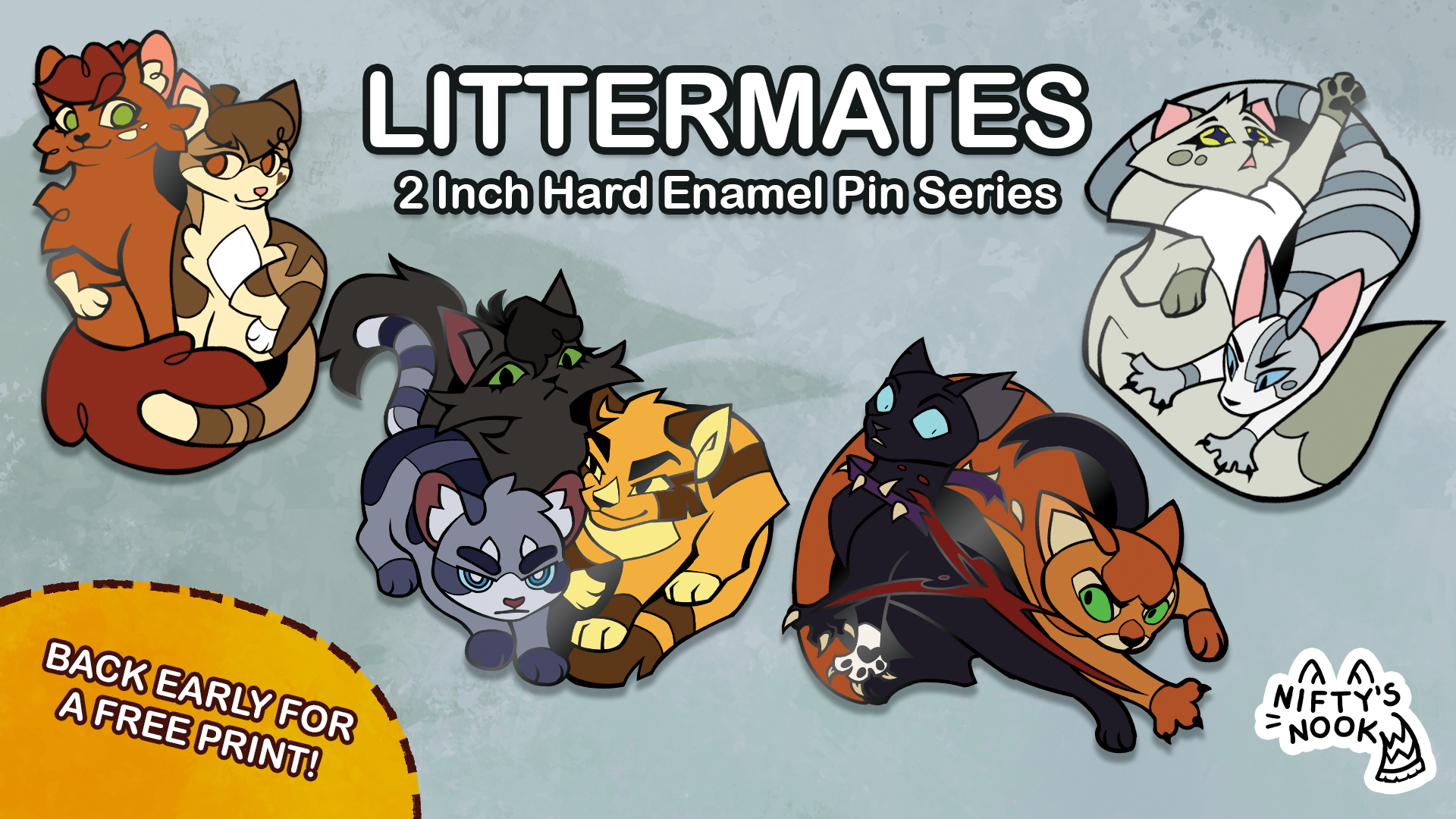 Get Ready for Littermates - Warriors Enamel Pin Series