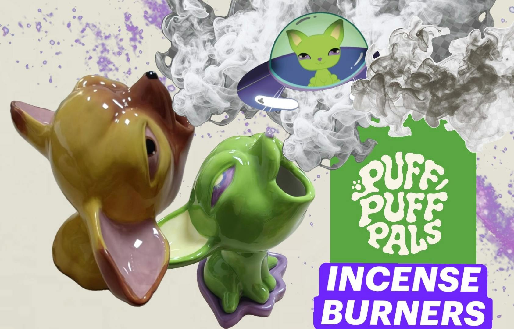 Get Ready for Puff Puff Pals: Chihuahua incense burners