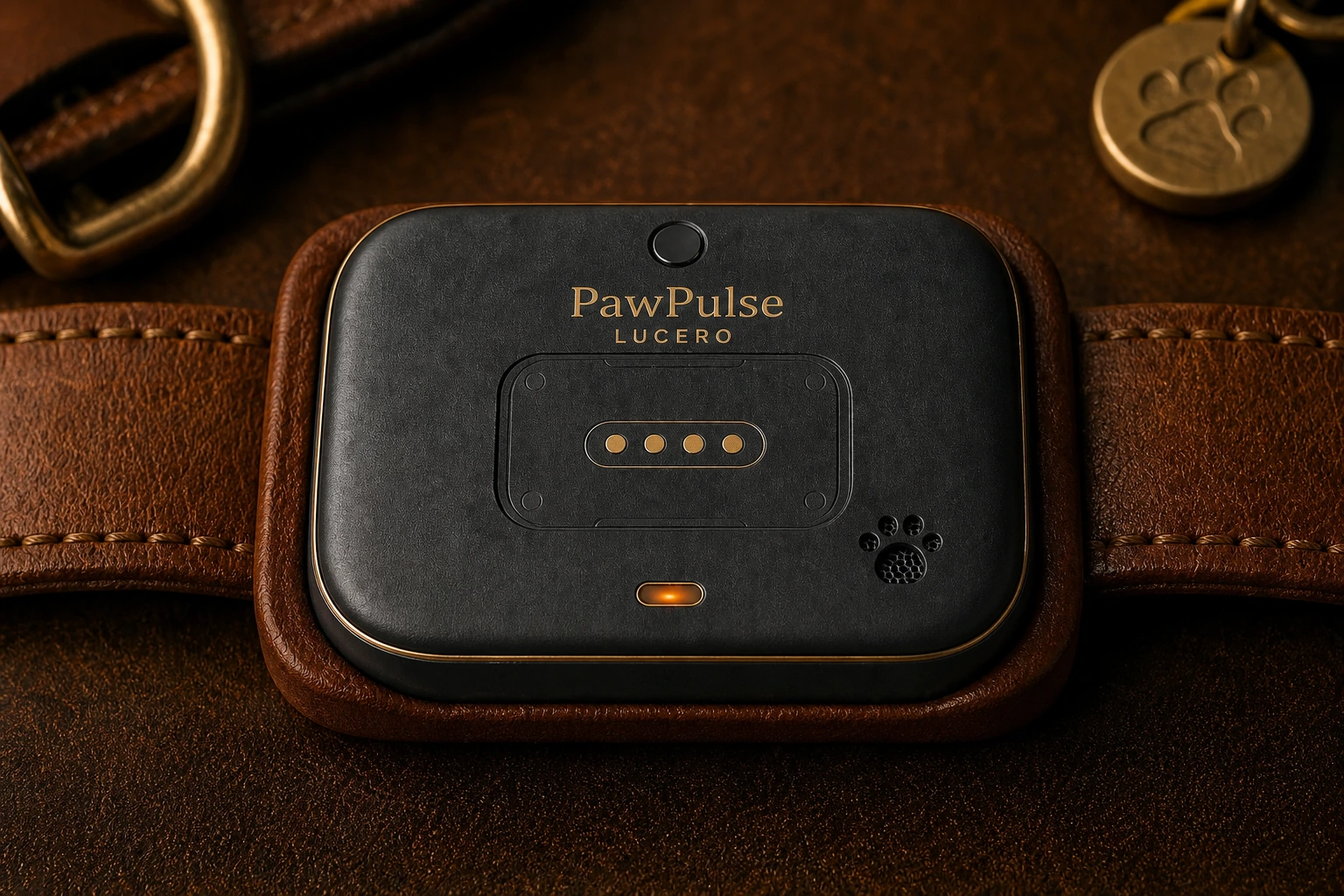PawPulse Lucero - Smart Dog Collar with Health Monitoring, GPS, and Pulse Therapy