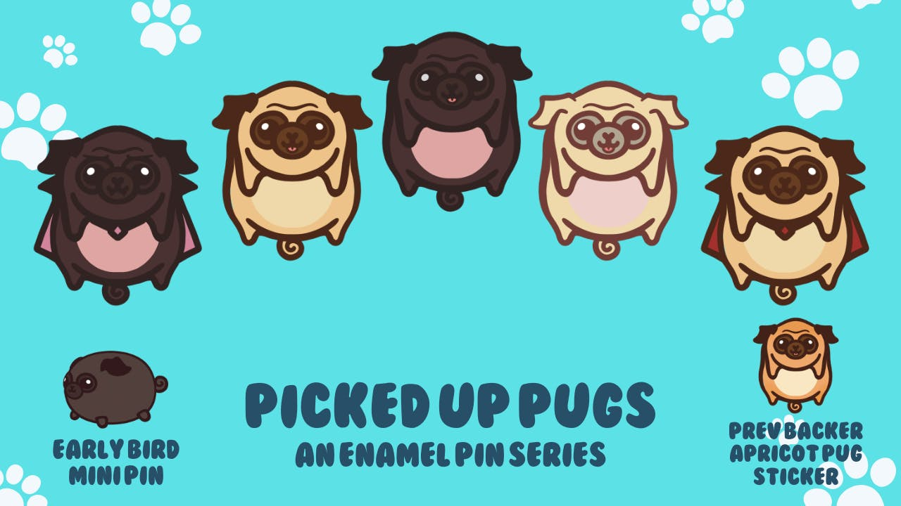 Get Ready to Pick Up Pug Enamel Pins!