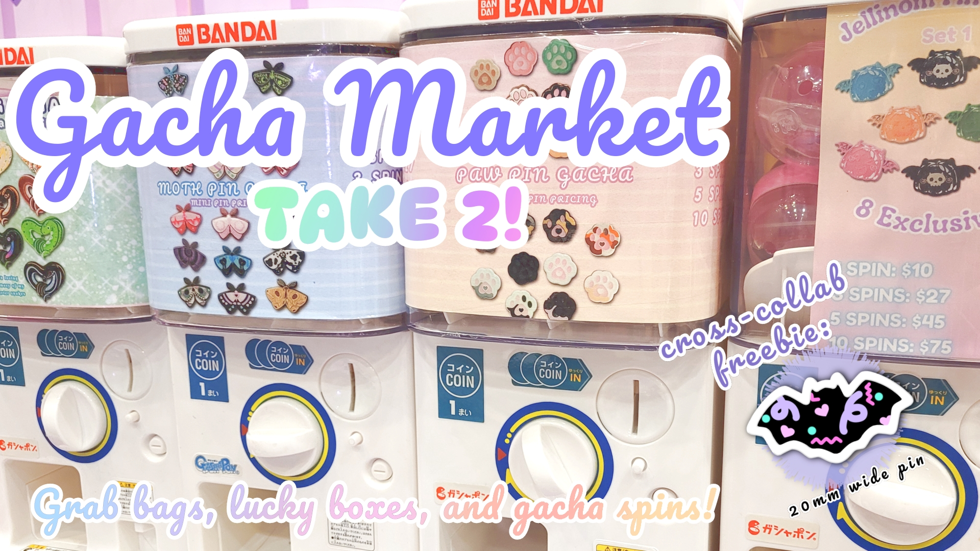 Get Ready for OC Gacha Market TAKE 2: Blind Bags and Pins Galore!