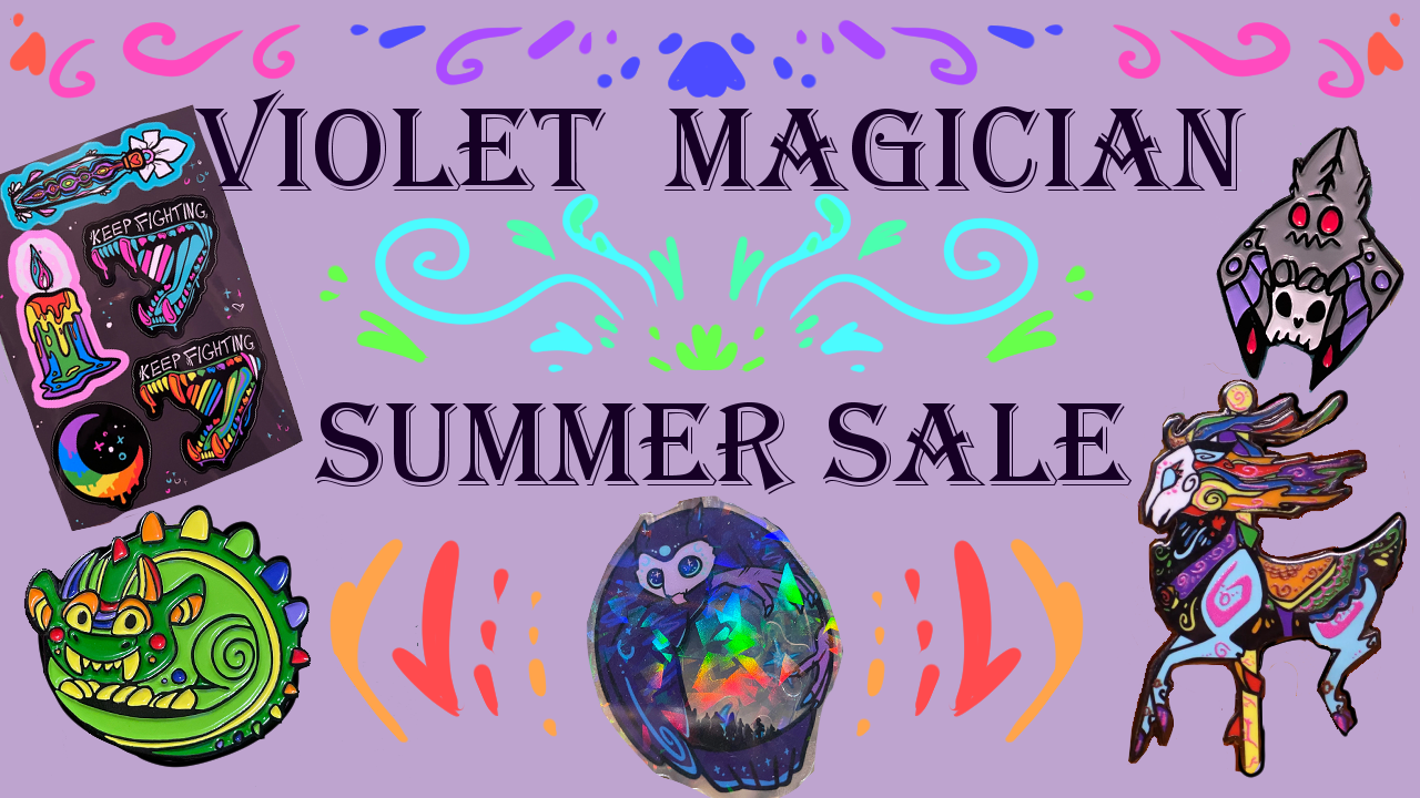 Get Ready for Violet Magician summer pin sale