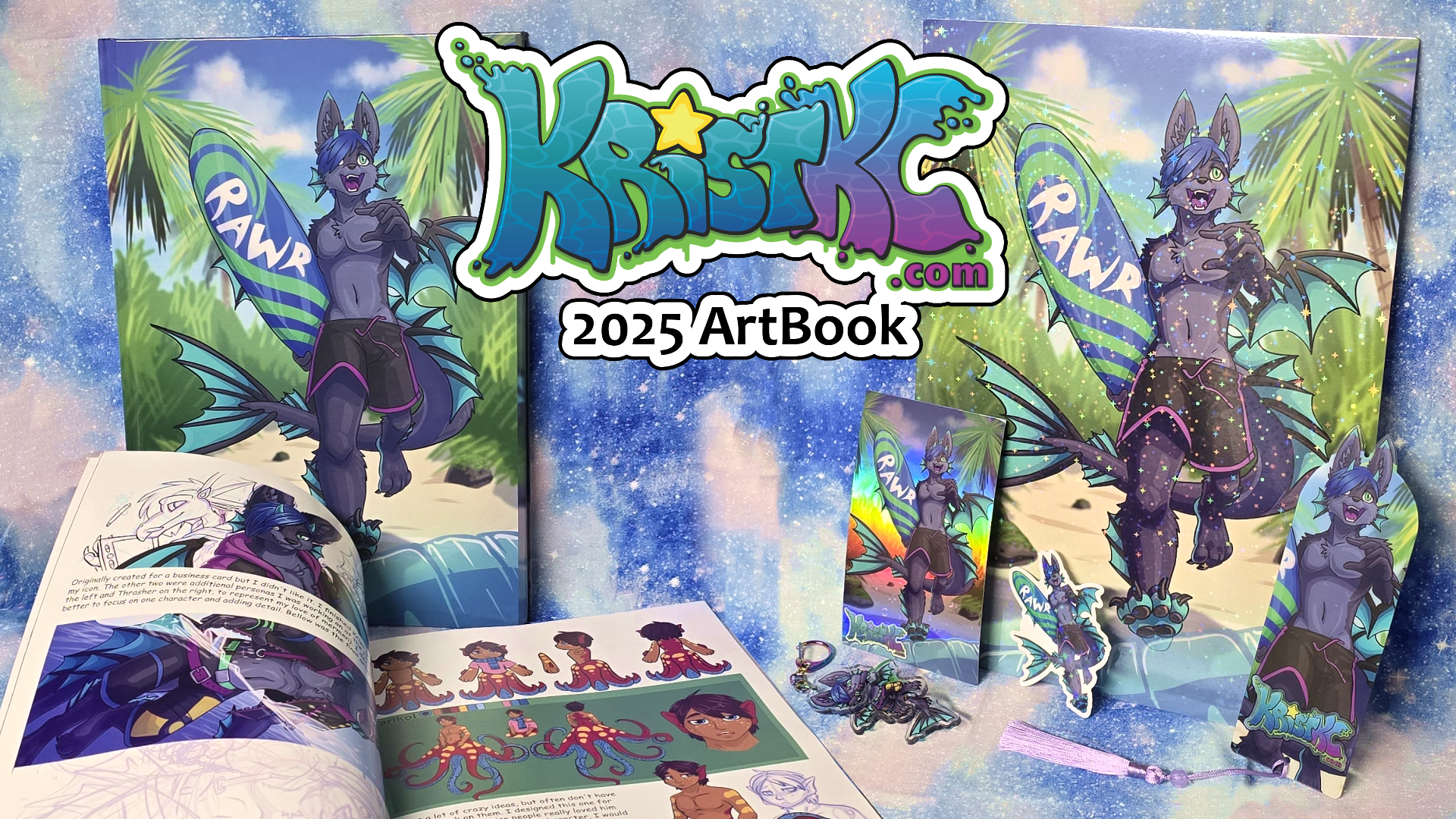Get Ready for KristKC's 2025 Art Book - Furry, Fantasy, and more!