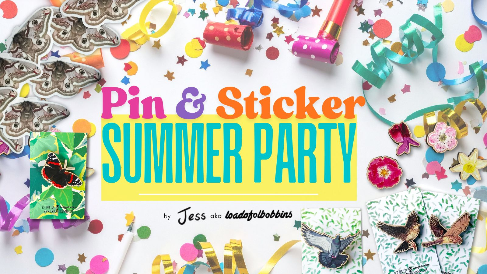 Get Ready for Pin and Sticker Party