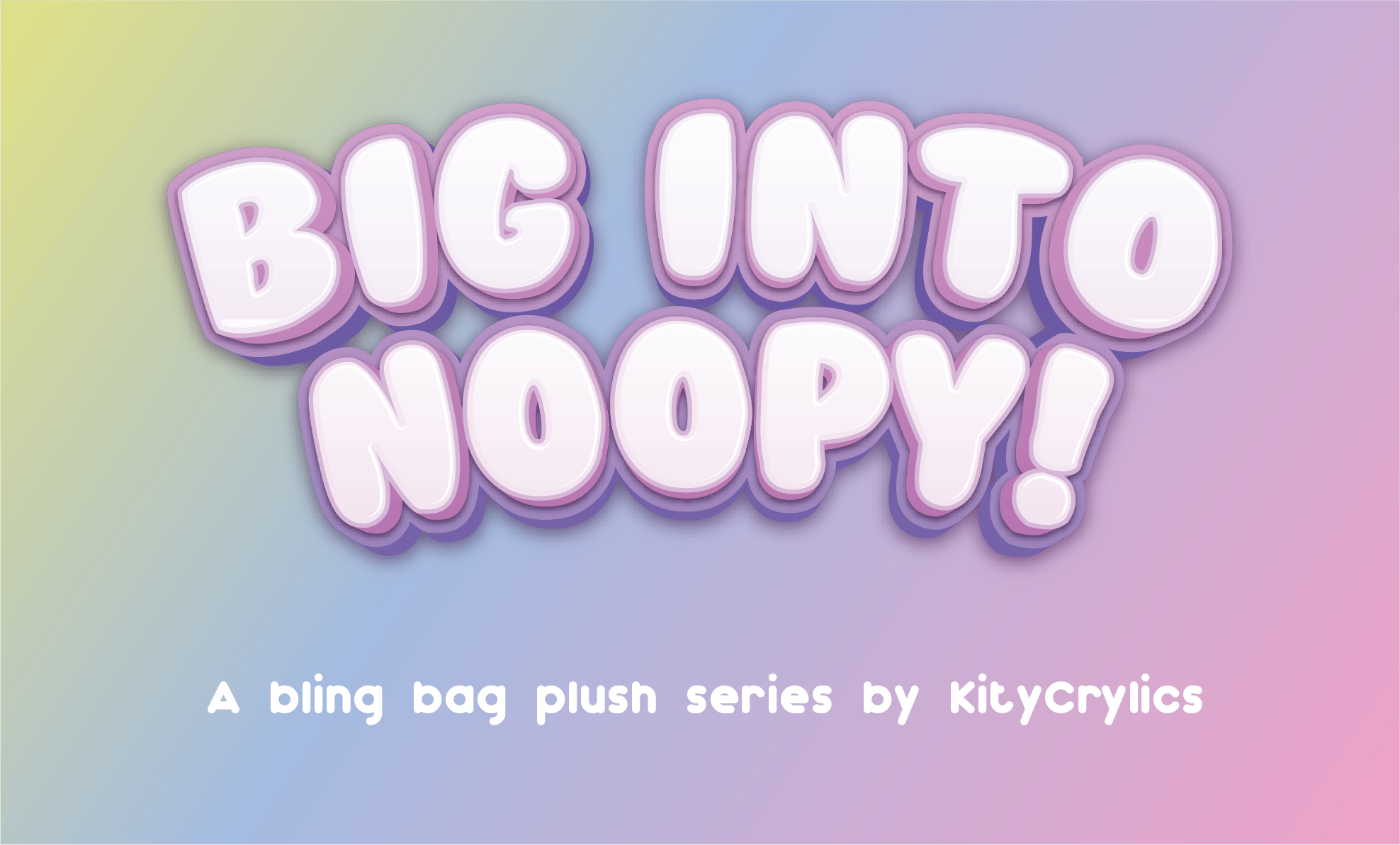 Get Ready for Big Into Noopy - A Blindbag Plush Series