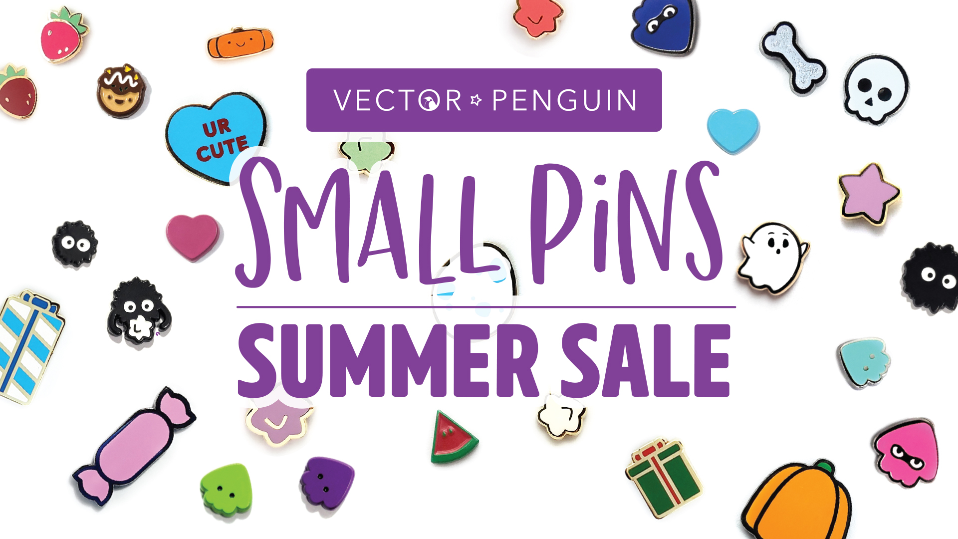 Get Ready for Vector Penguin Small Pins Summer Sale