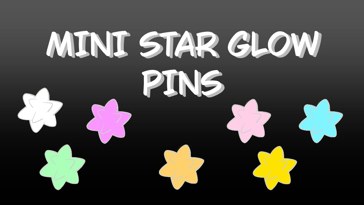 Get Ready for Mini star glow pins